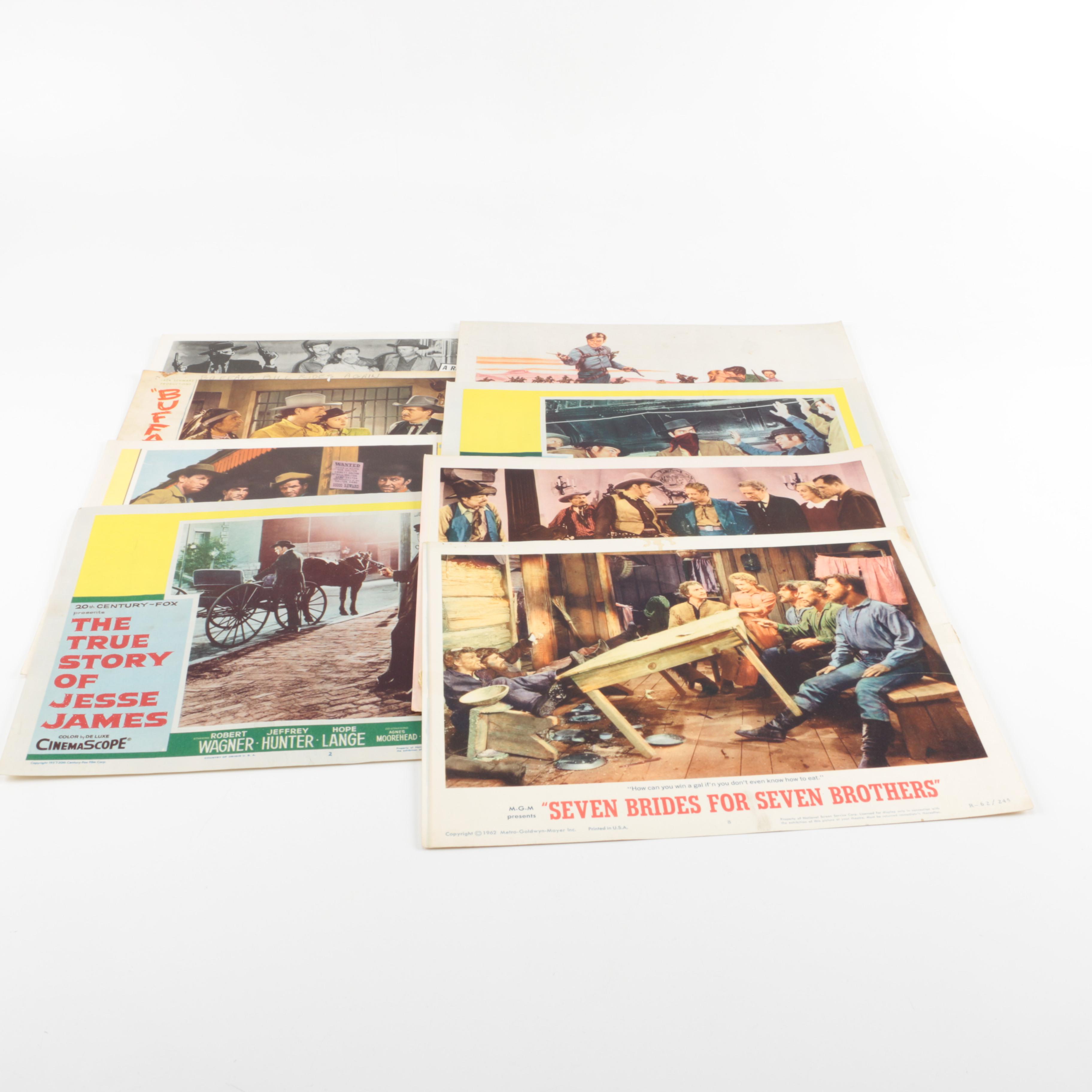 "The True Story of Jesse James" and Other Vintage Western Lobby Cards