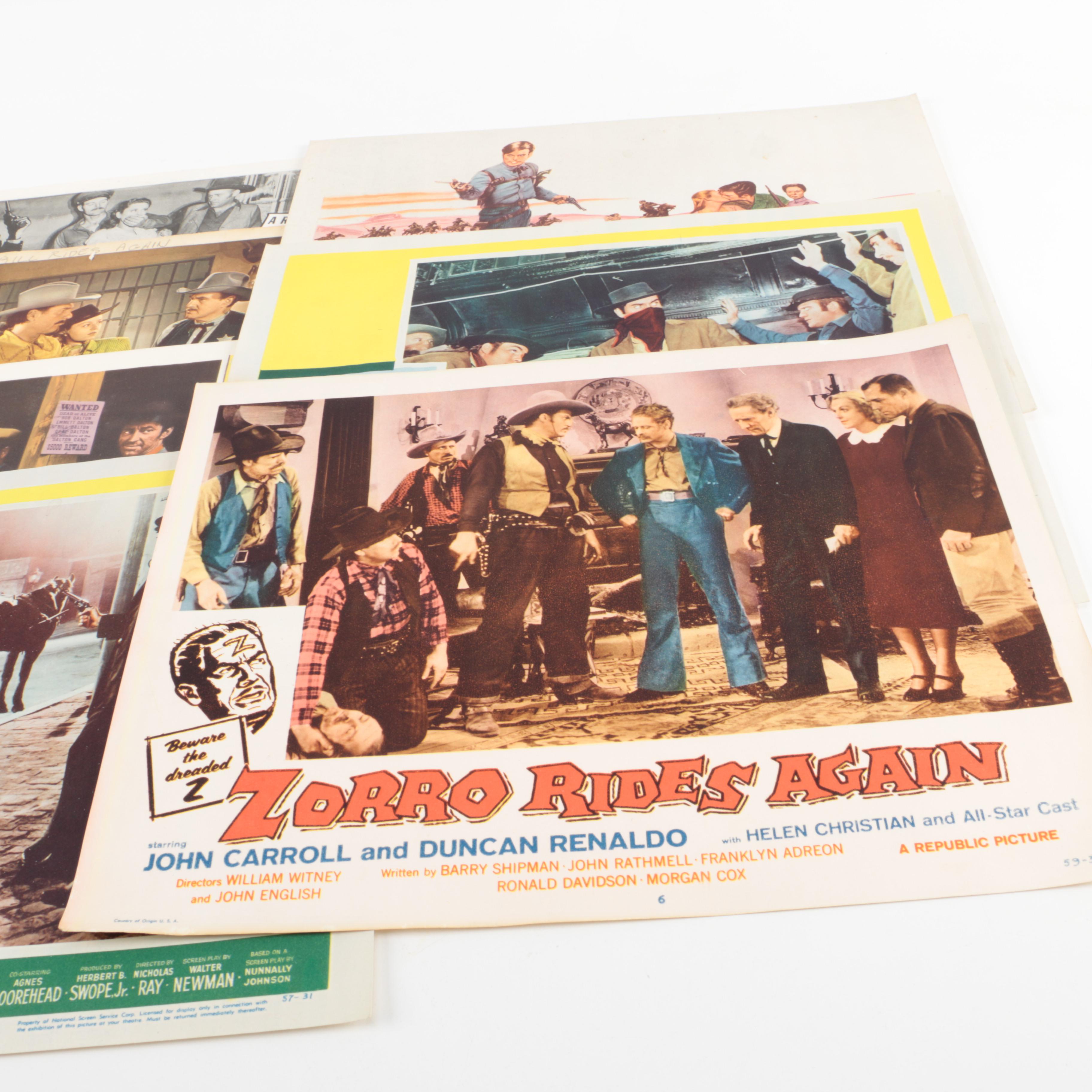 "The True Story of Jesse James" and Other Vintage Western Lobby Cards