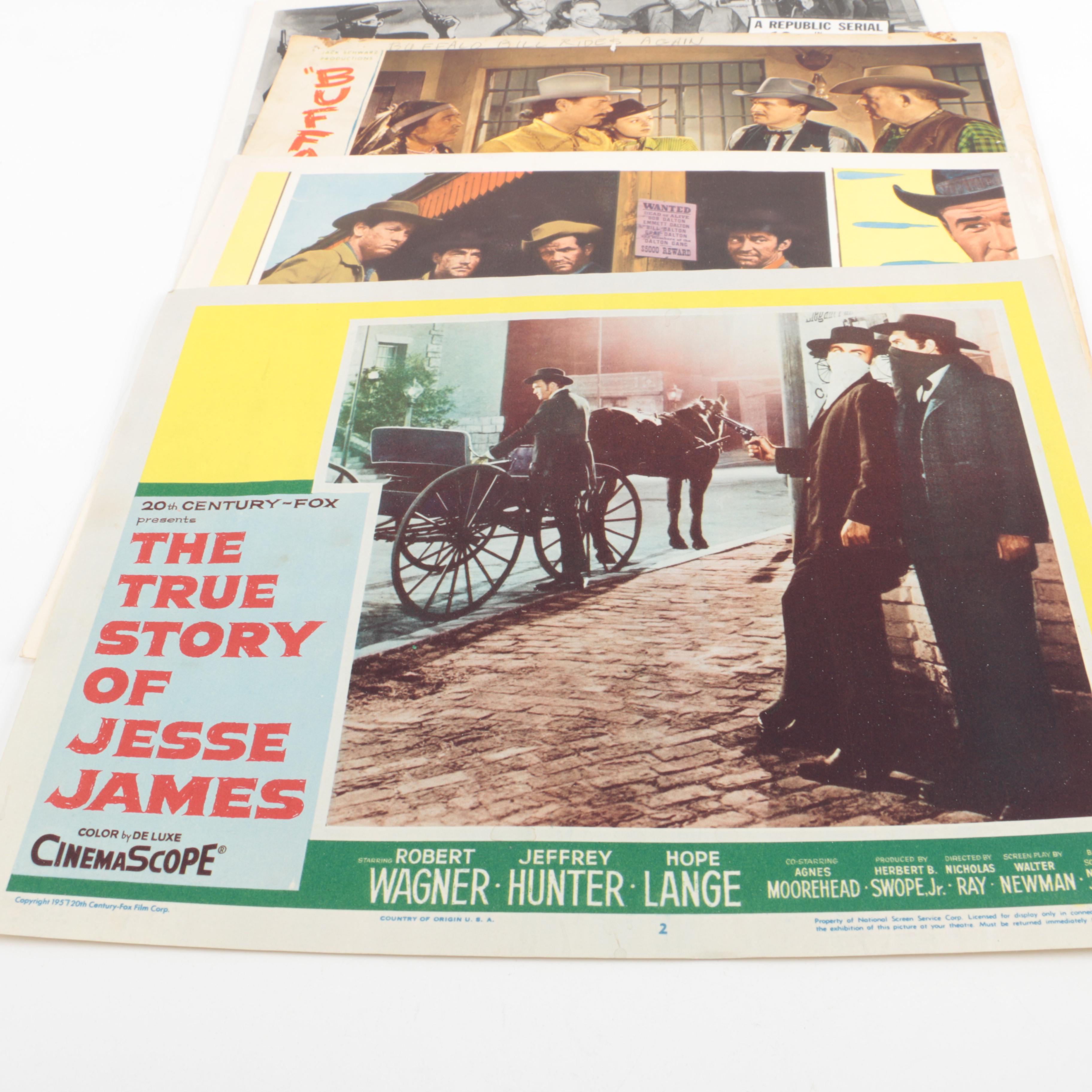"The True Story of Jesse James" and Other Vintage Western Lobby Cards