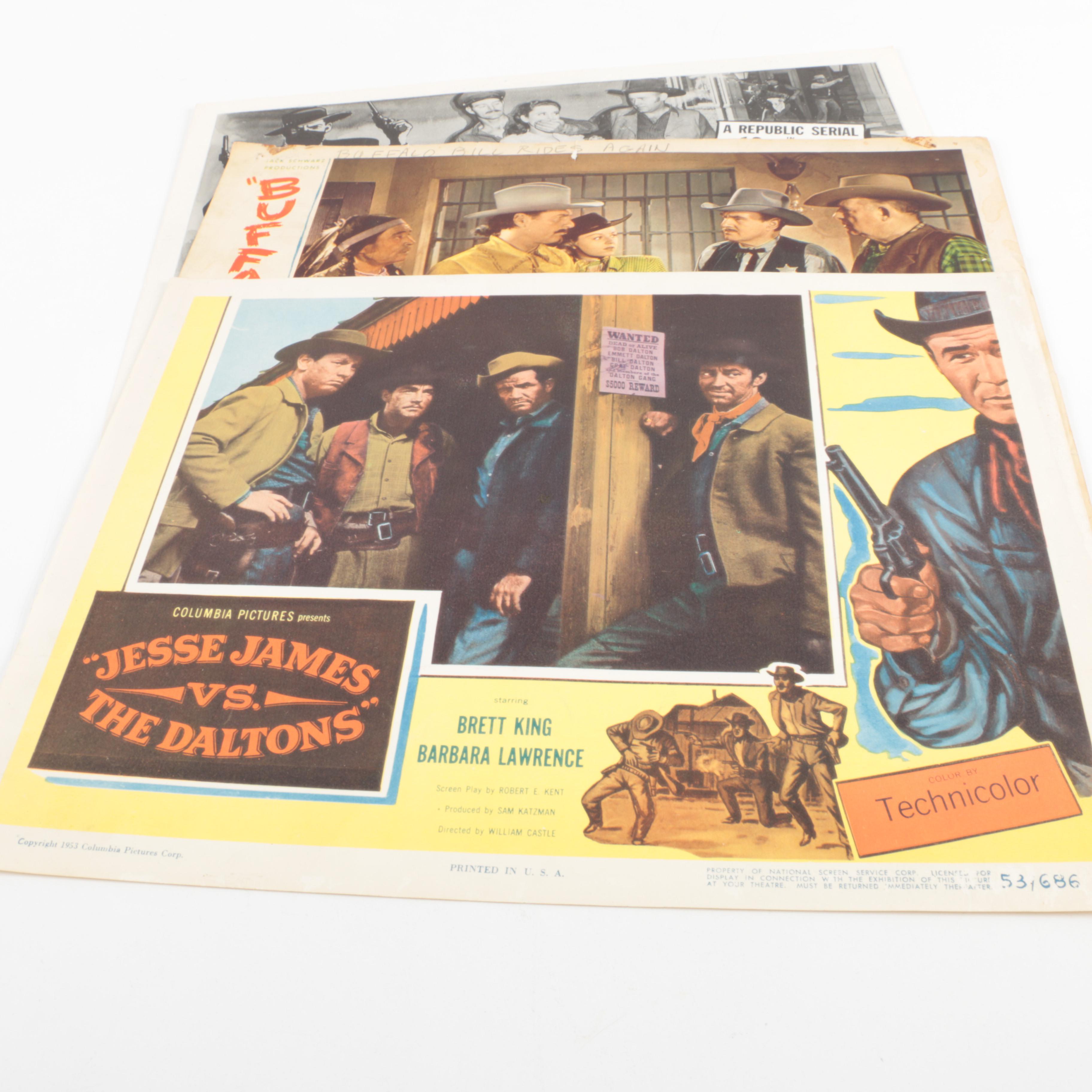 "The True Story of Jesse James" and Other Vintage Western Lobby Cards
