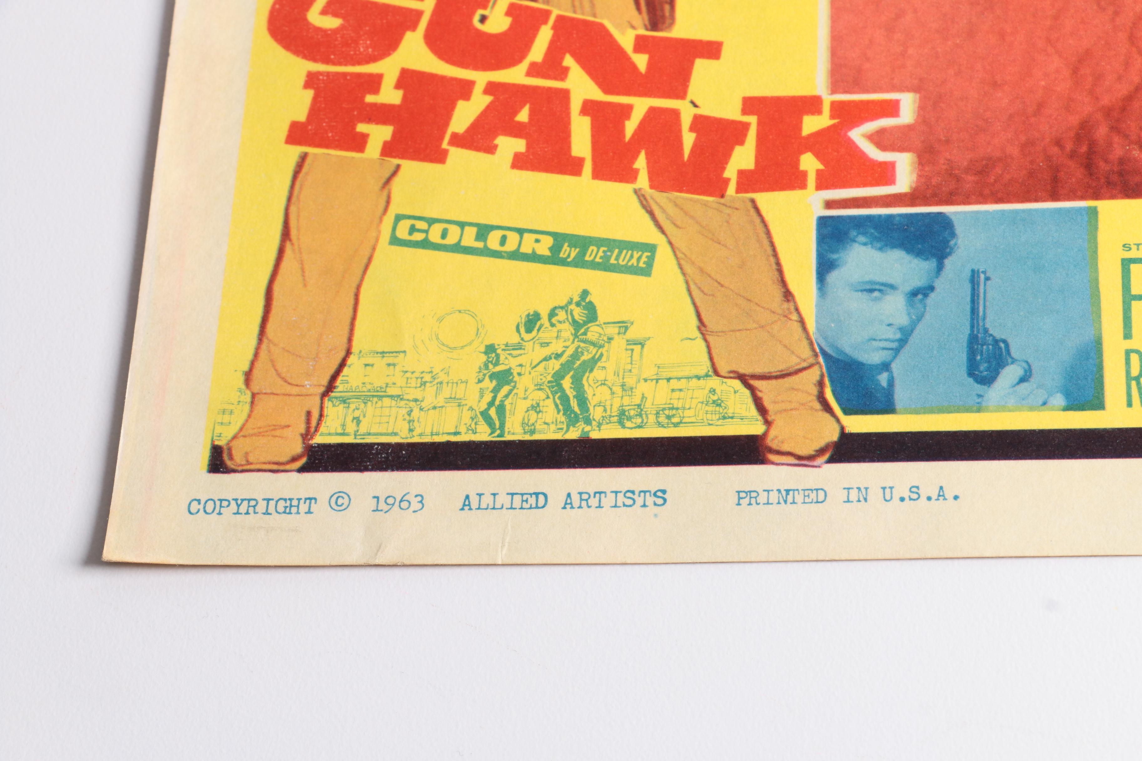 Vintage "Gunsight Ridge" and "The Gun Hawk" Feature Film Lobby Cards