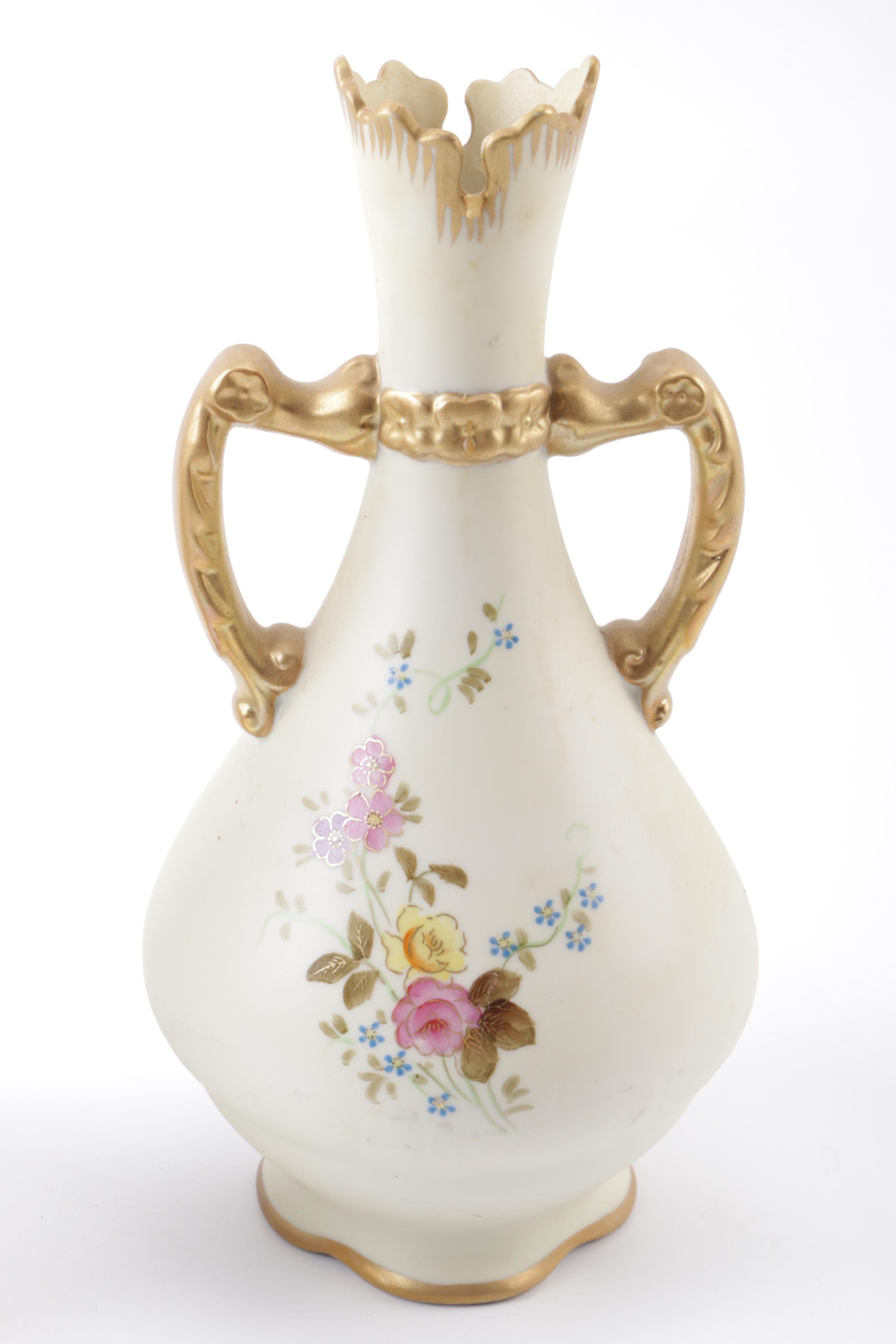 Vintage Hand Painted Porcelain Vases