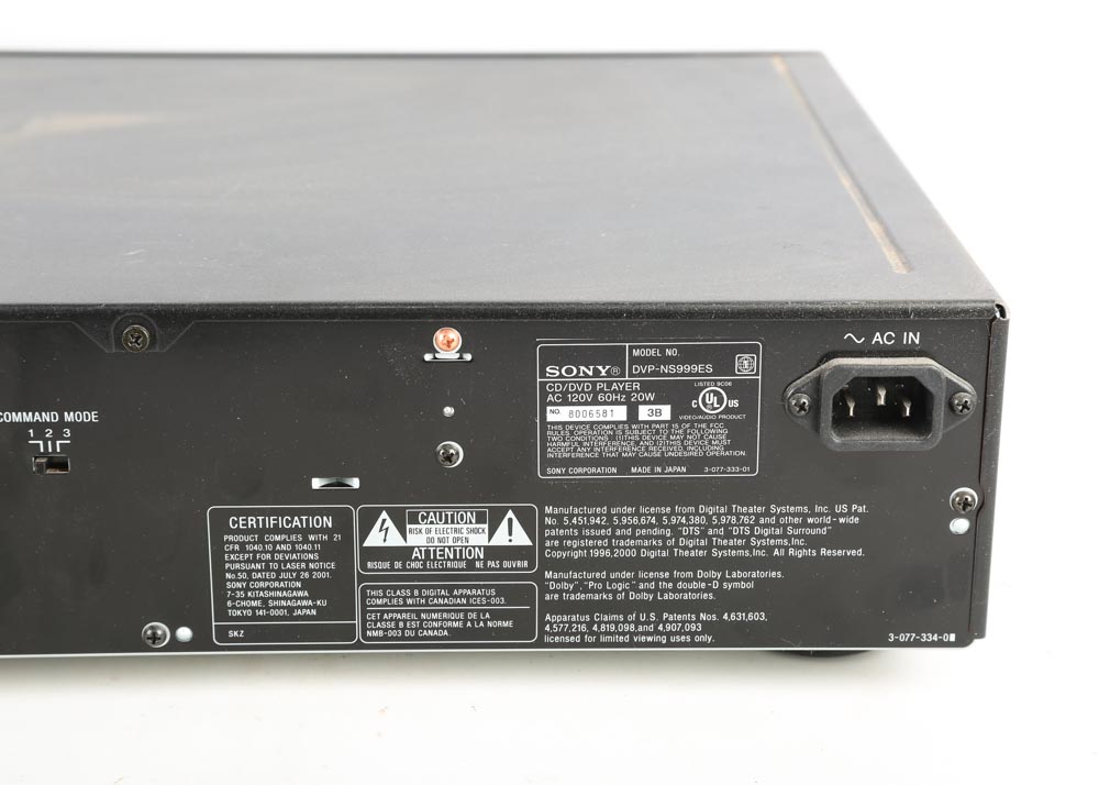 Sony NS999ES CD/DVD Player
