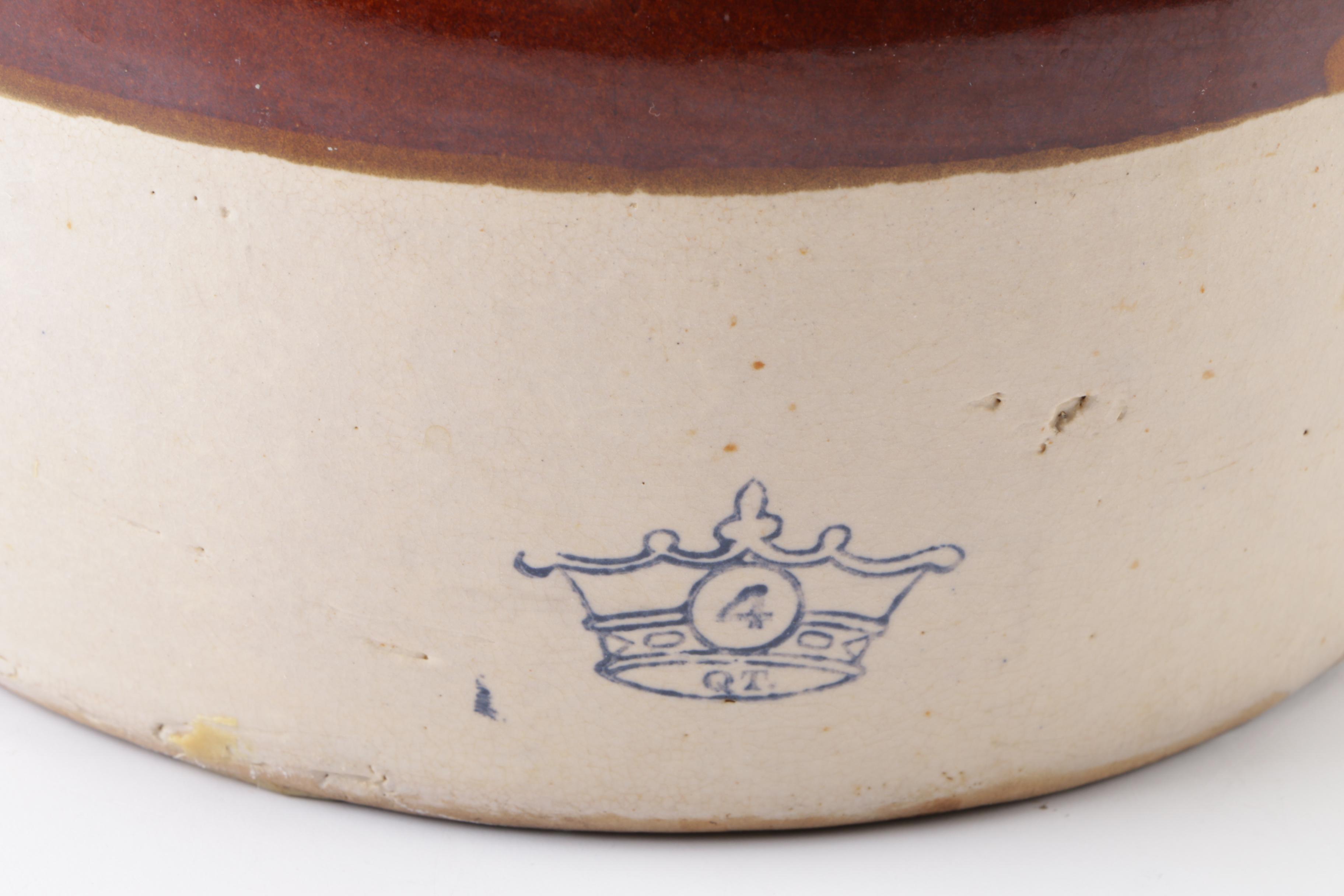 Vintage Robinson Ransbottom Stoneware Bean Pot