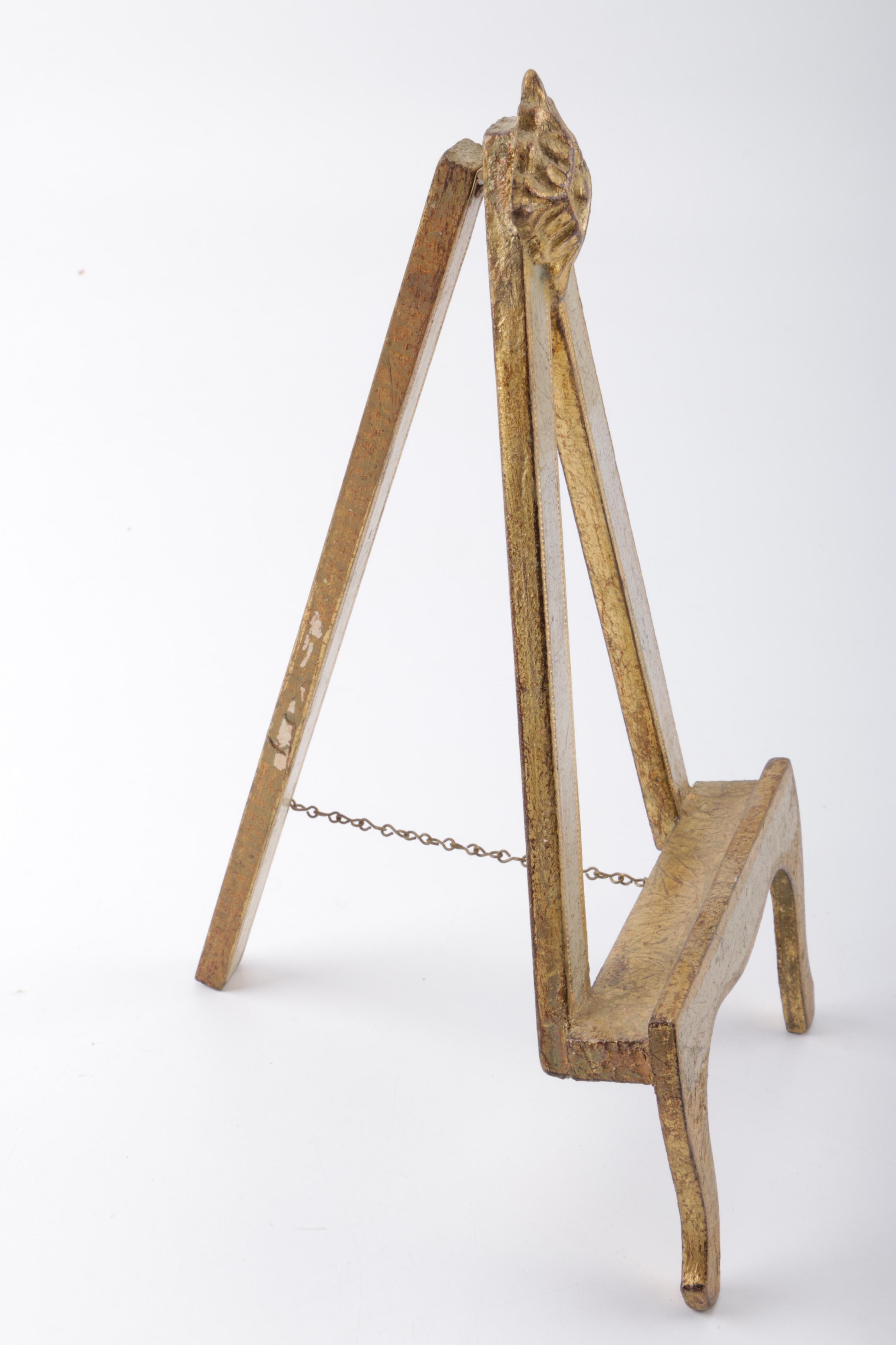 Three Vintage Reproduction Prints on Wooden "Antiqued Florentine Plaques"