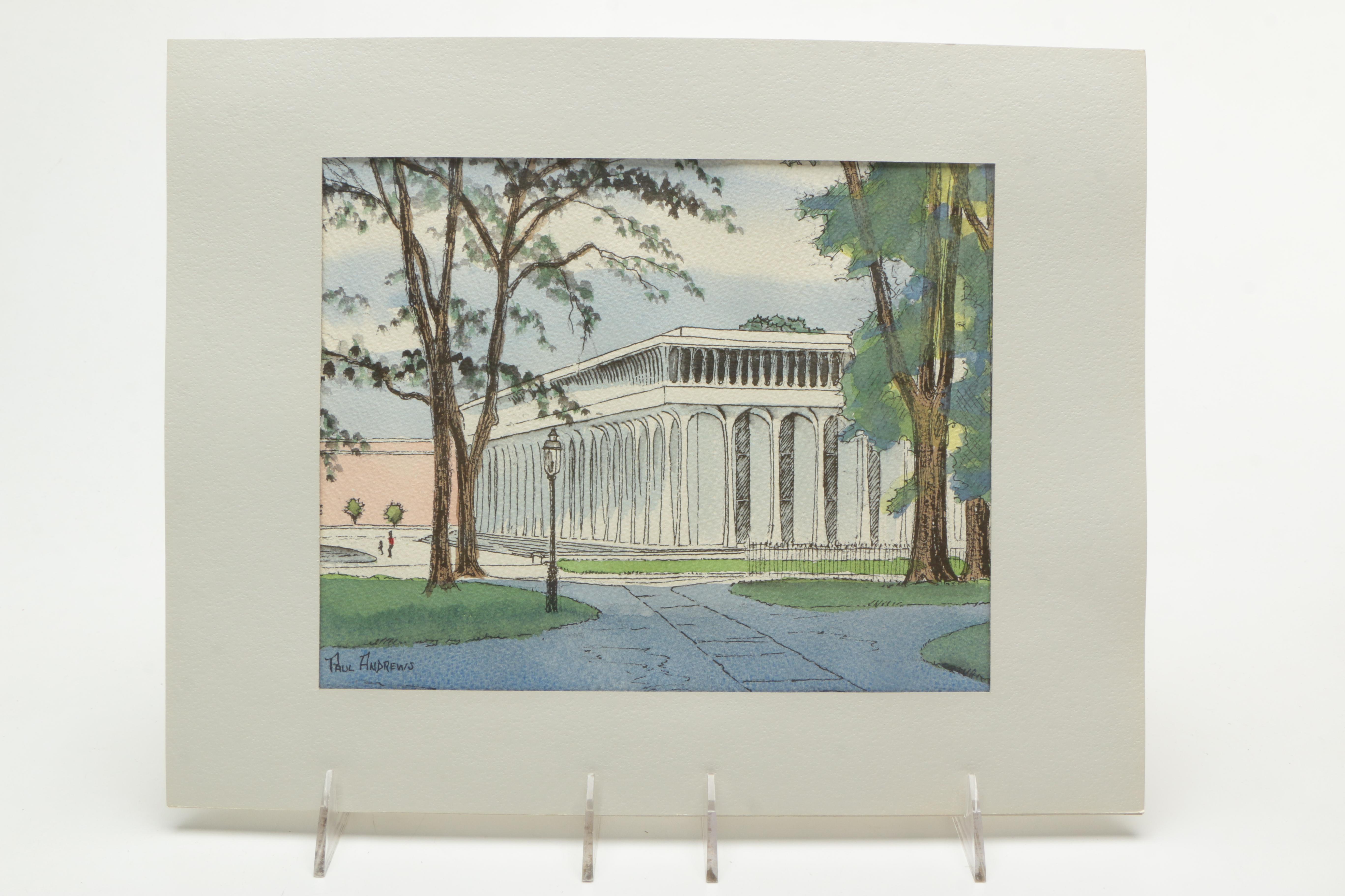 Paul Andrews Watercolor Paintings of Architecture