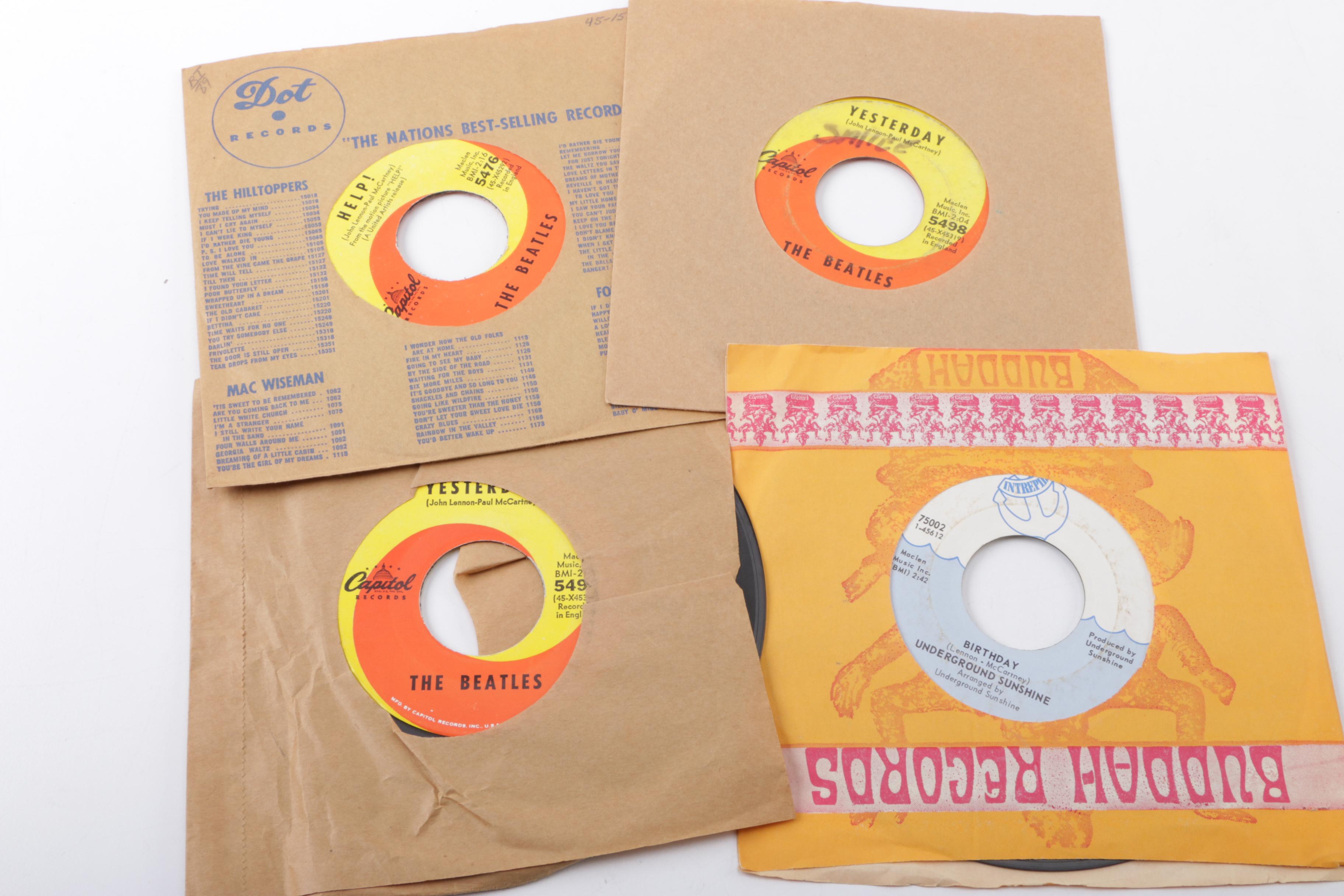 The Monkees, Nitty Gritty Dirt Band, and Other Vintage 45 rpm Singles