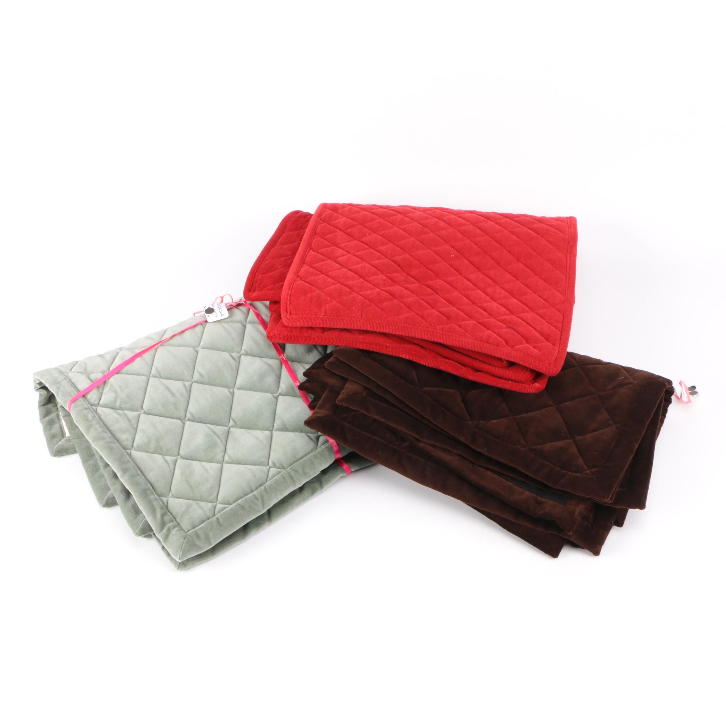 Quilted Velvet and Corduroy Placemats by Juliska and Ann Gish