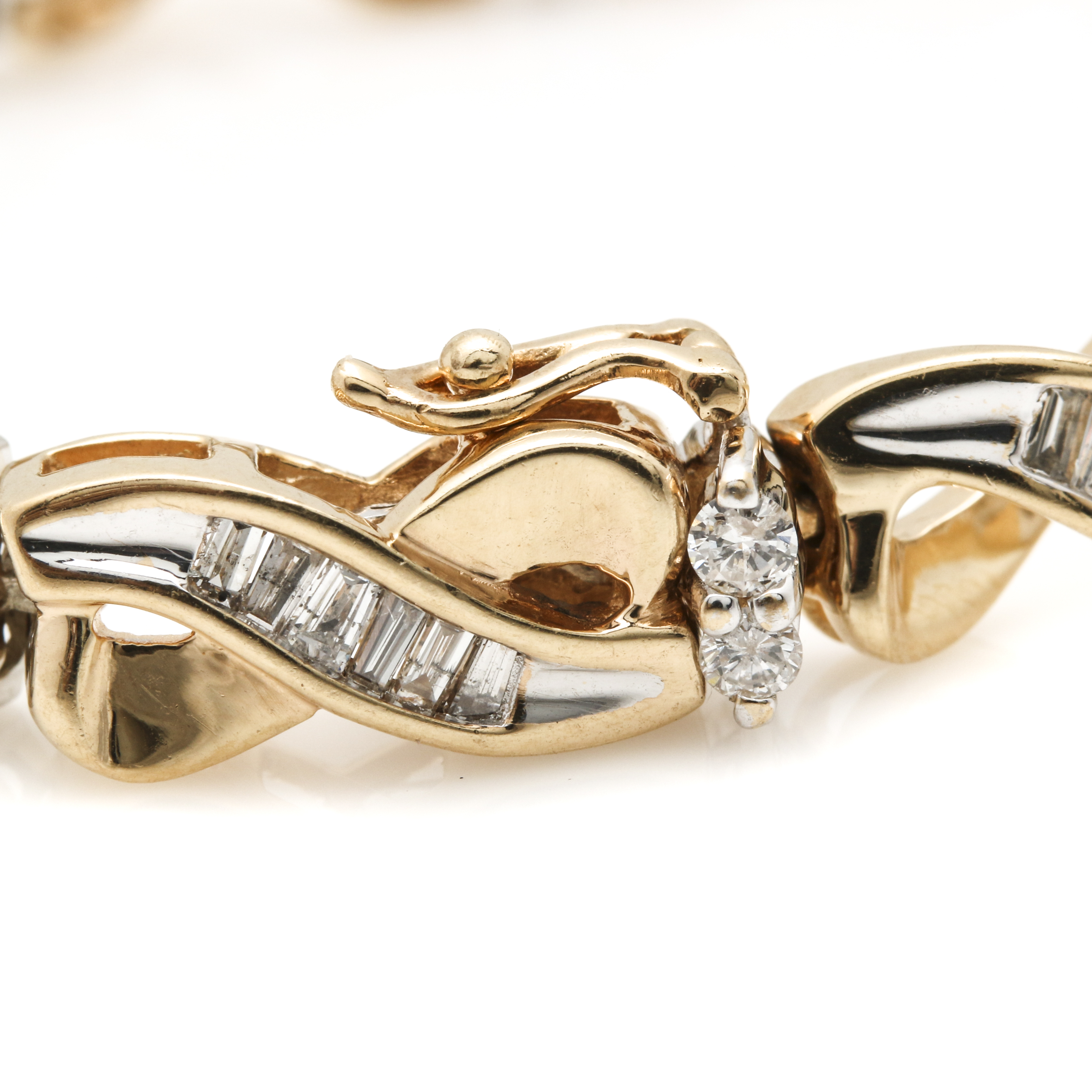 14K Two Tone Gold 2.36 CTW Tennis Bracelet