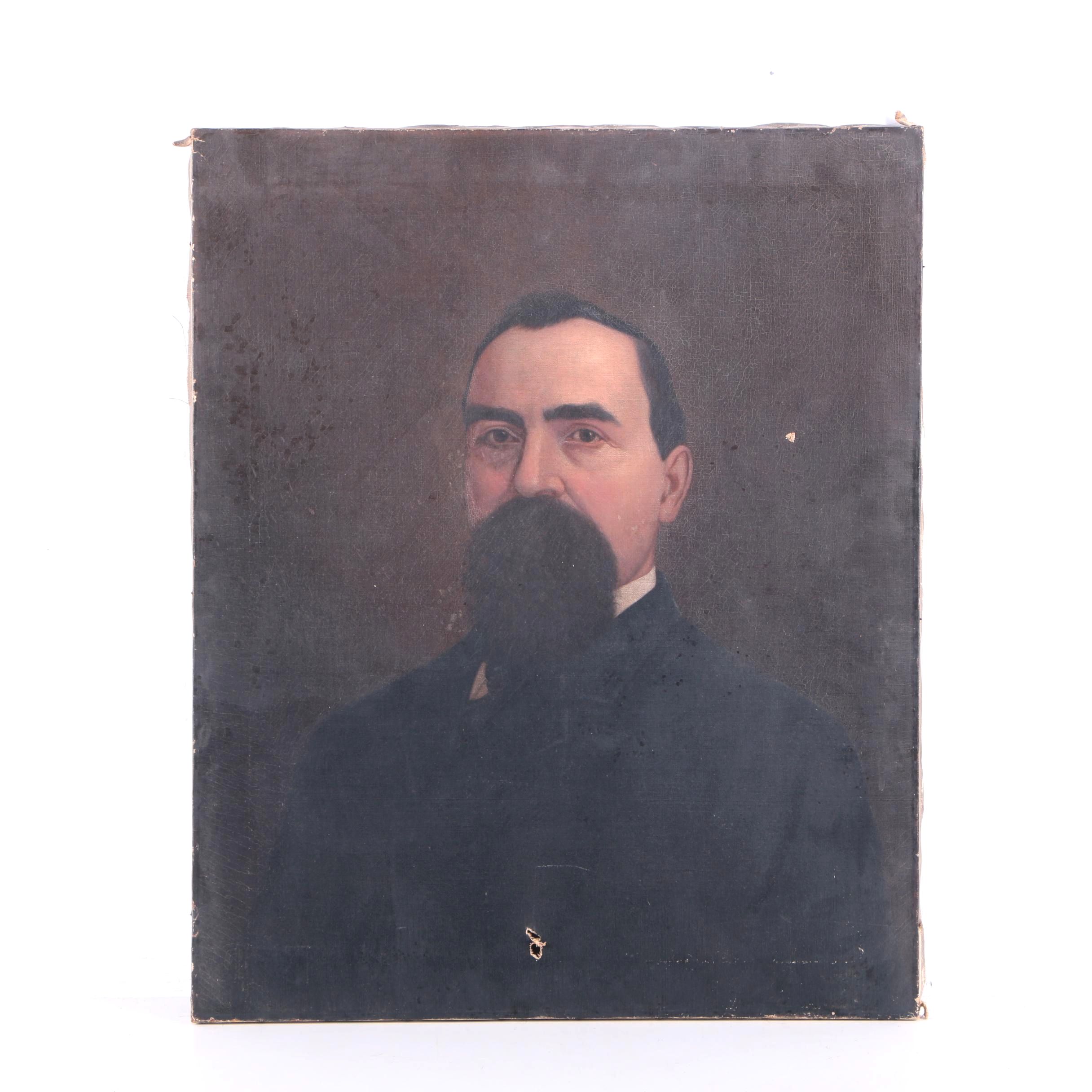 Oil Painting on Canvas Portrait of a Gentleman