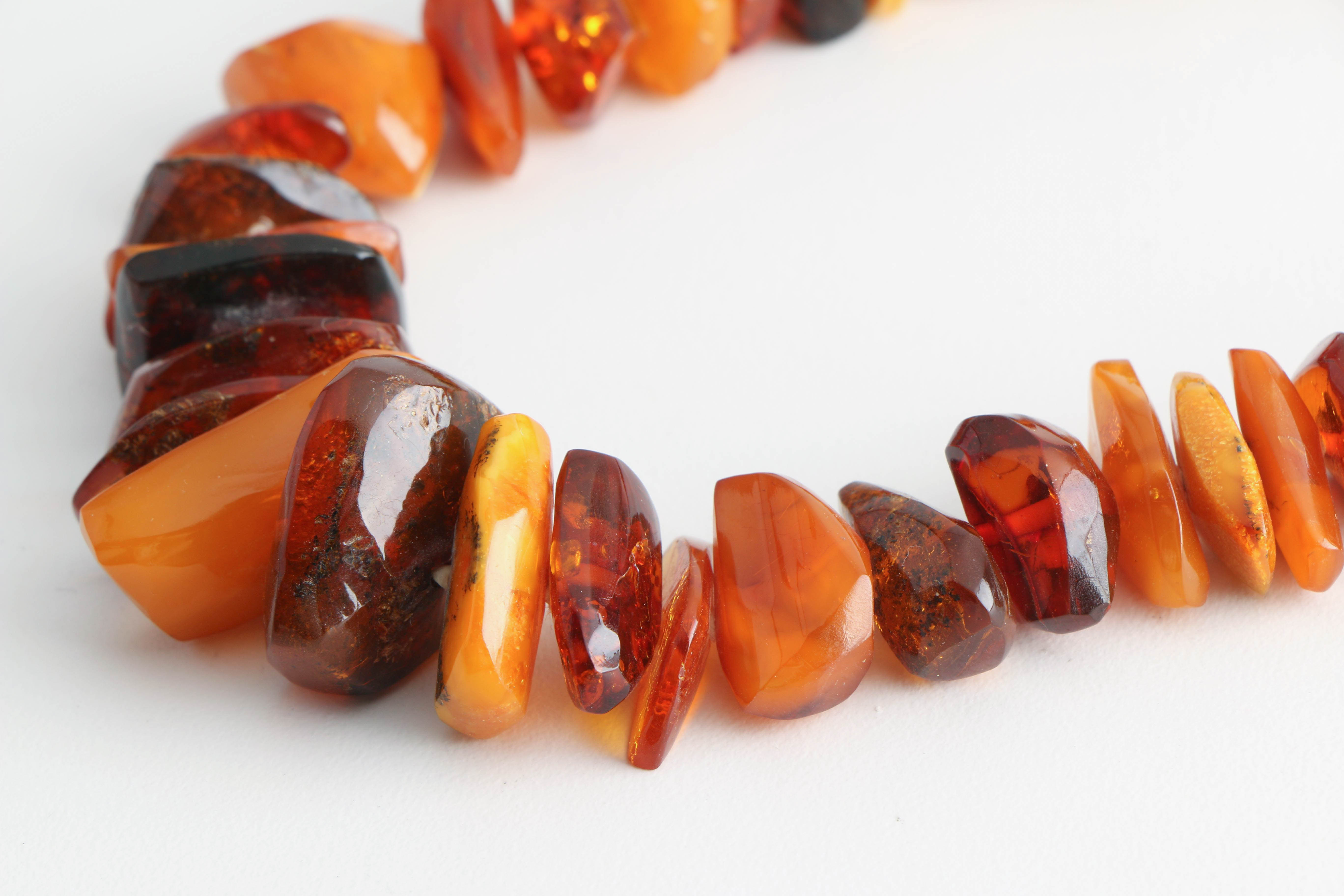 Pair of Amber Beaded Necklaces