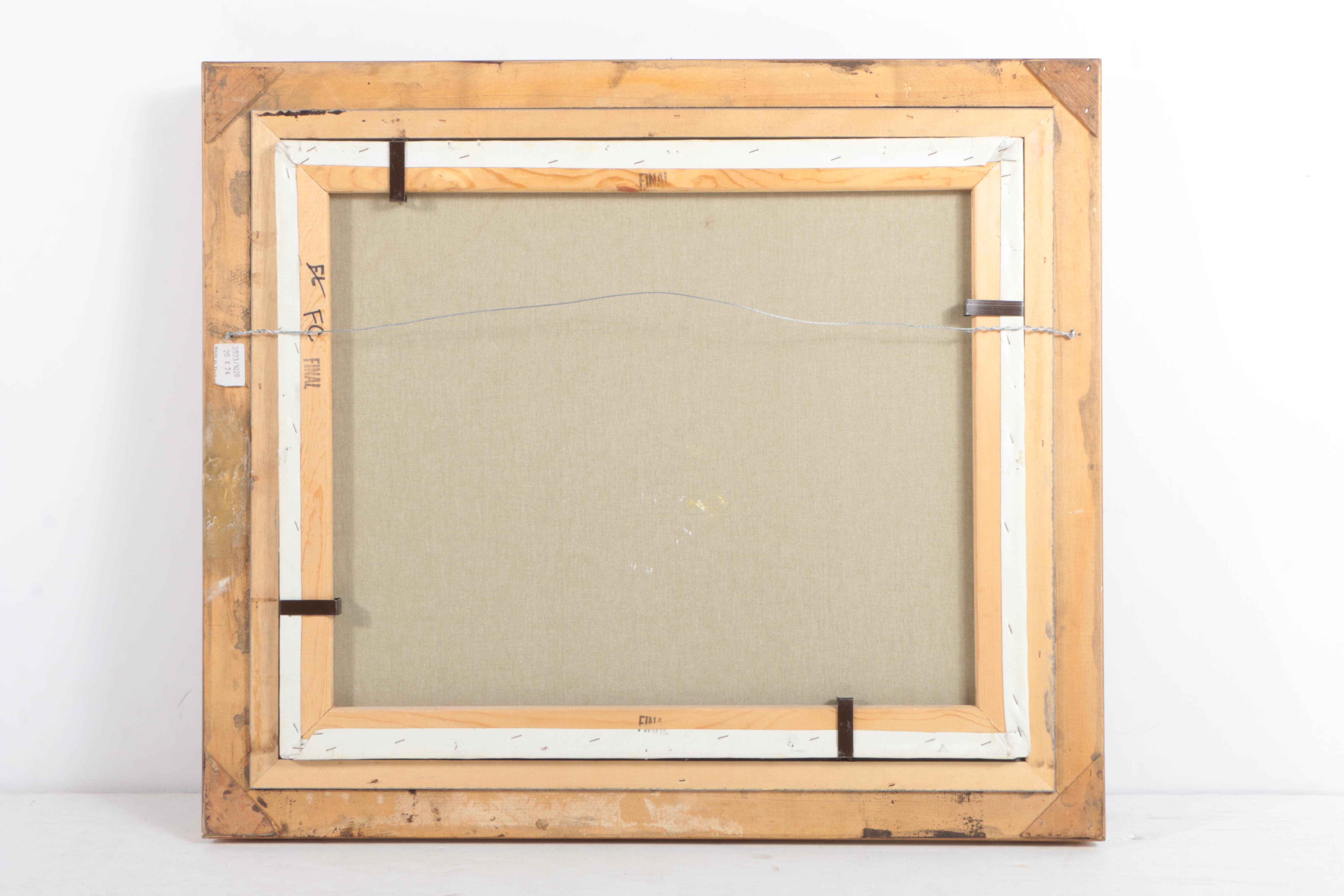 E. Veronese Oil Painting on Canvas of Still Life with Fruit and Wine