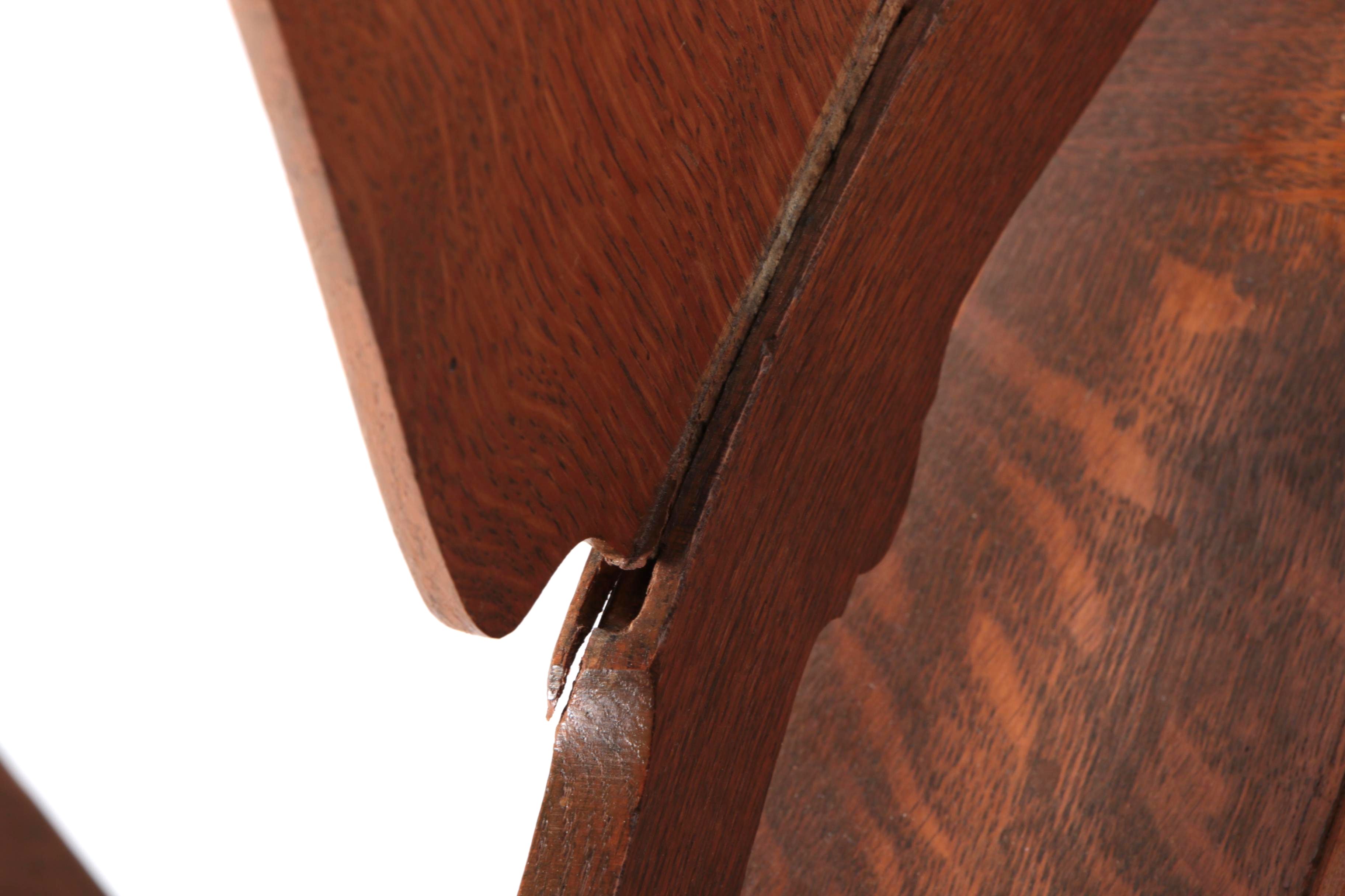 Rococo Revival Style Tiger Oak Armchair