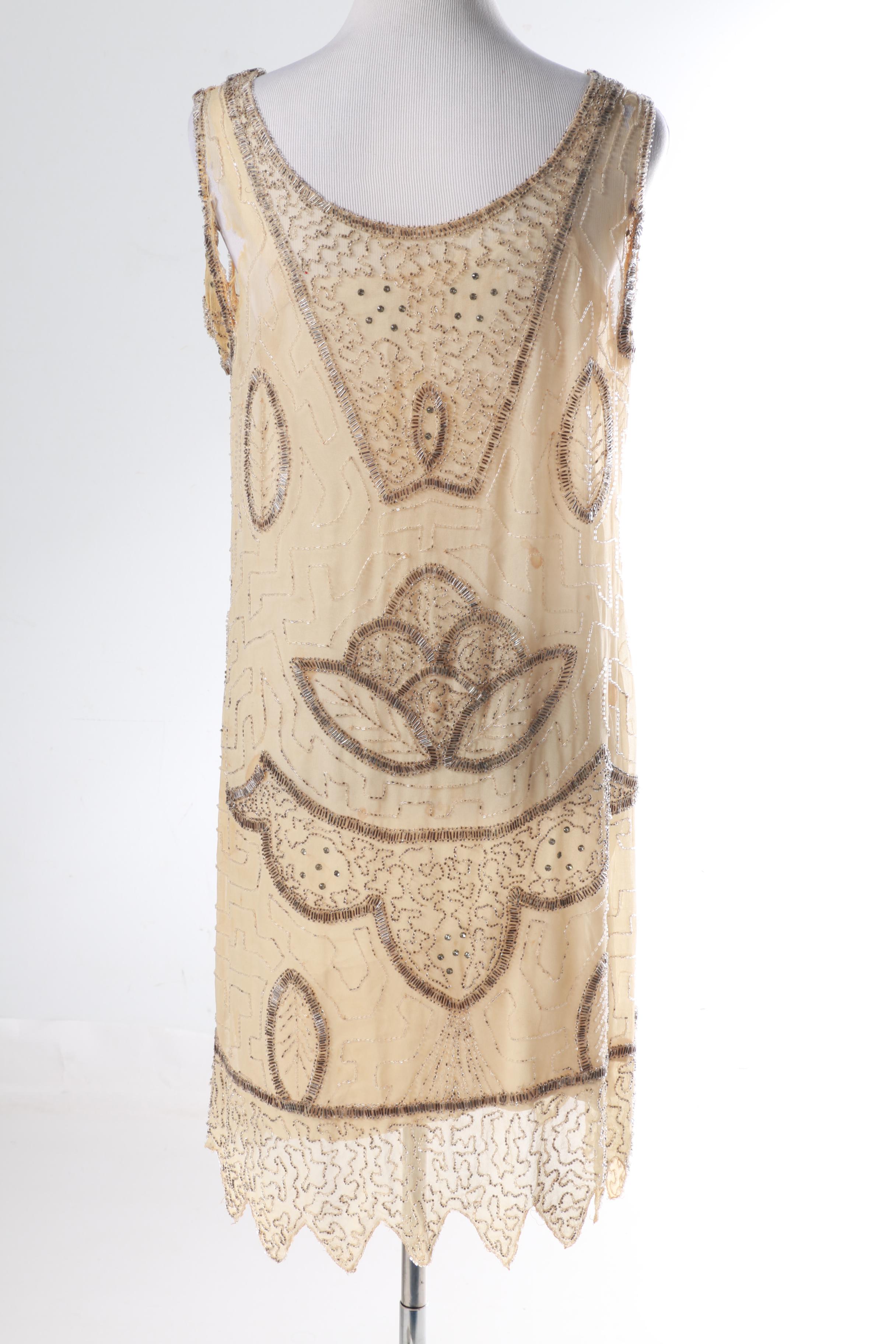 1920s Vintage Beaded Dress