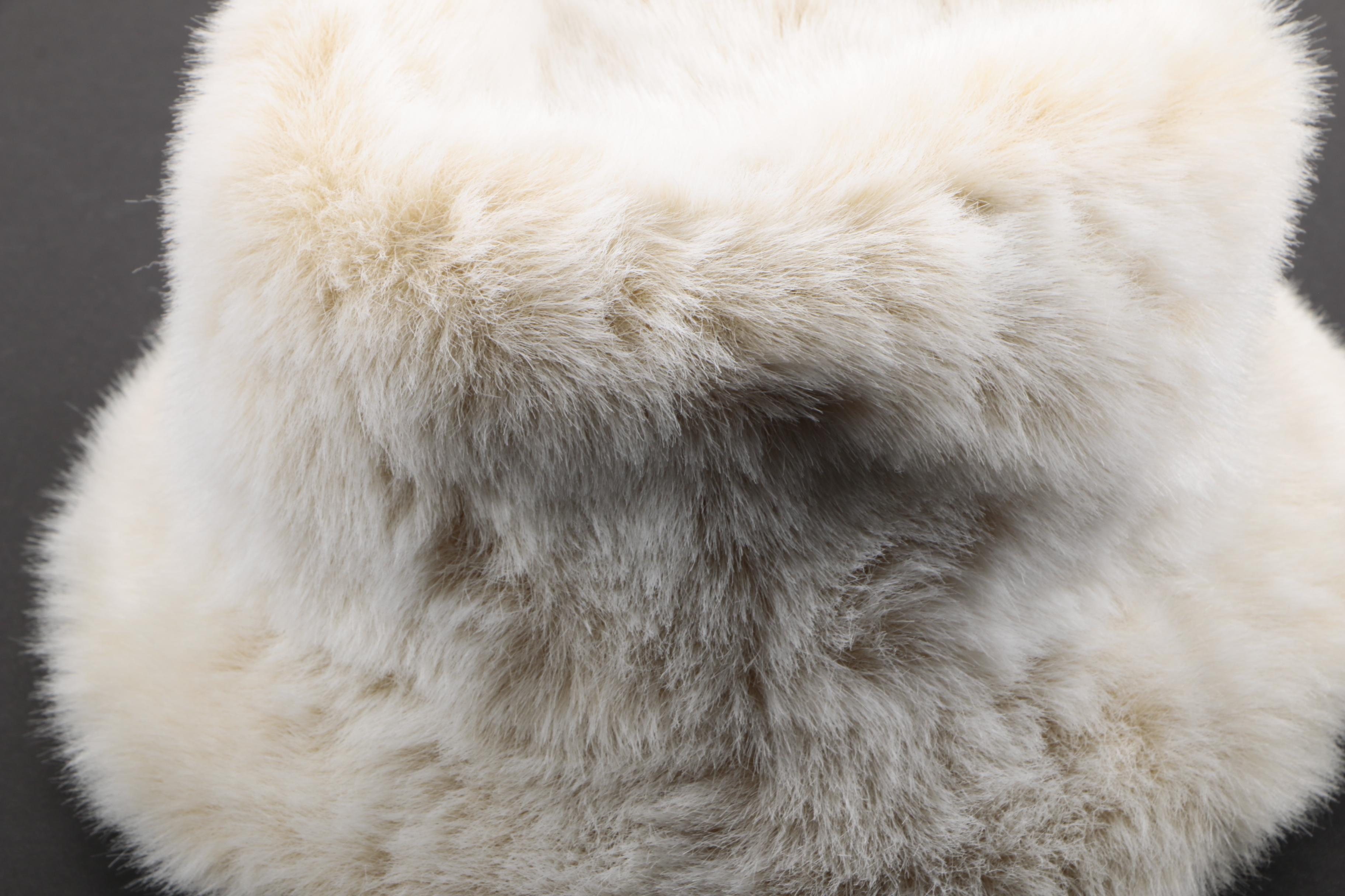 Women's Hats Including Mink Fur and Faux Fur Pieces