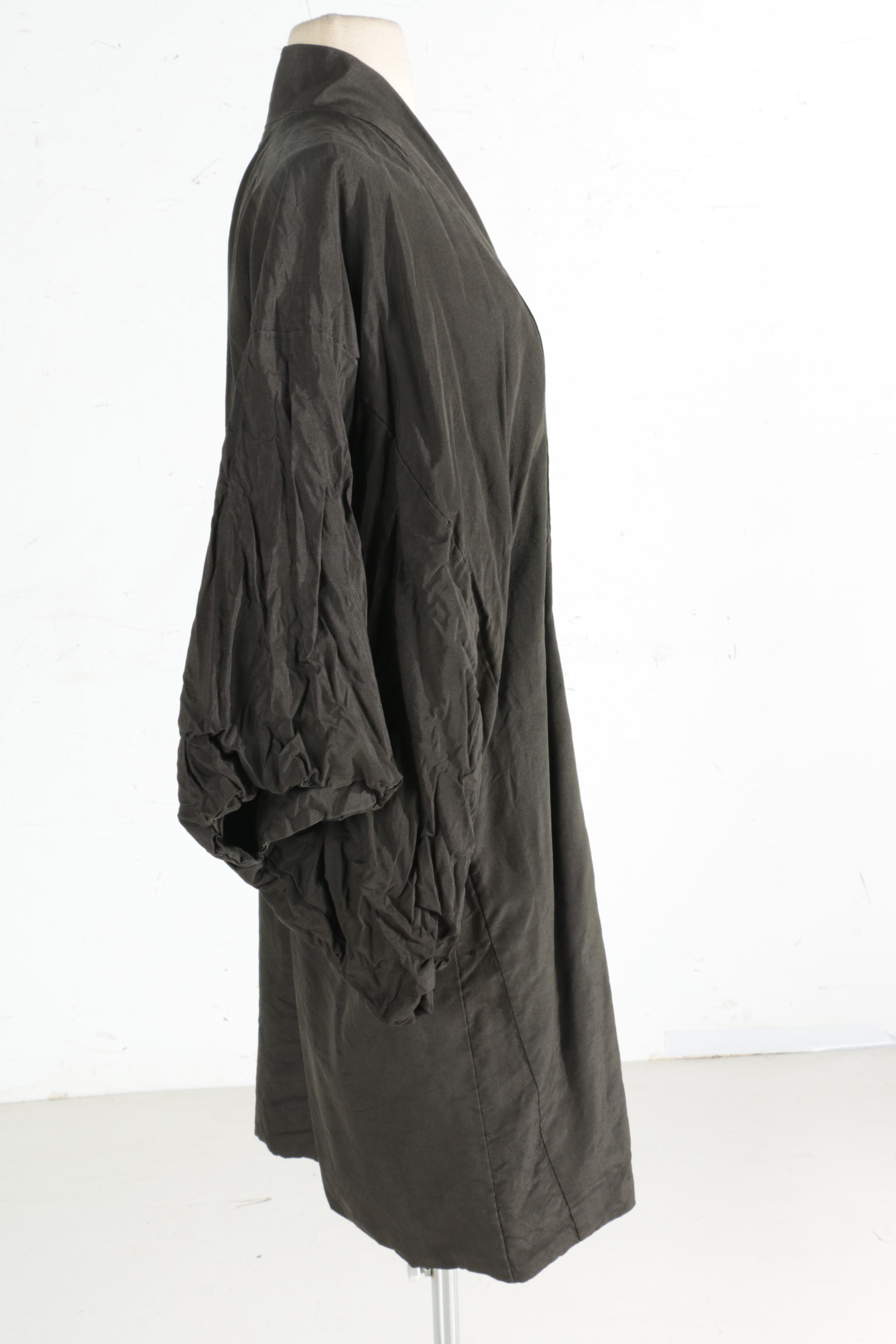 Asian Inspired Black Silk and Crepe Kimonos