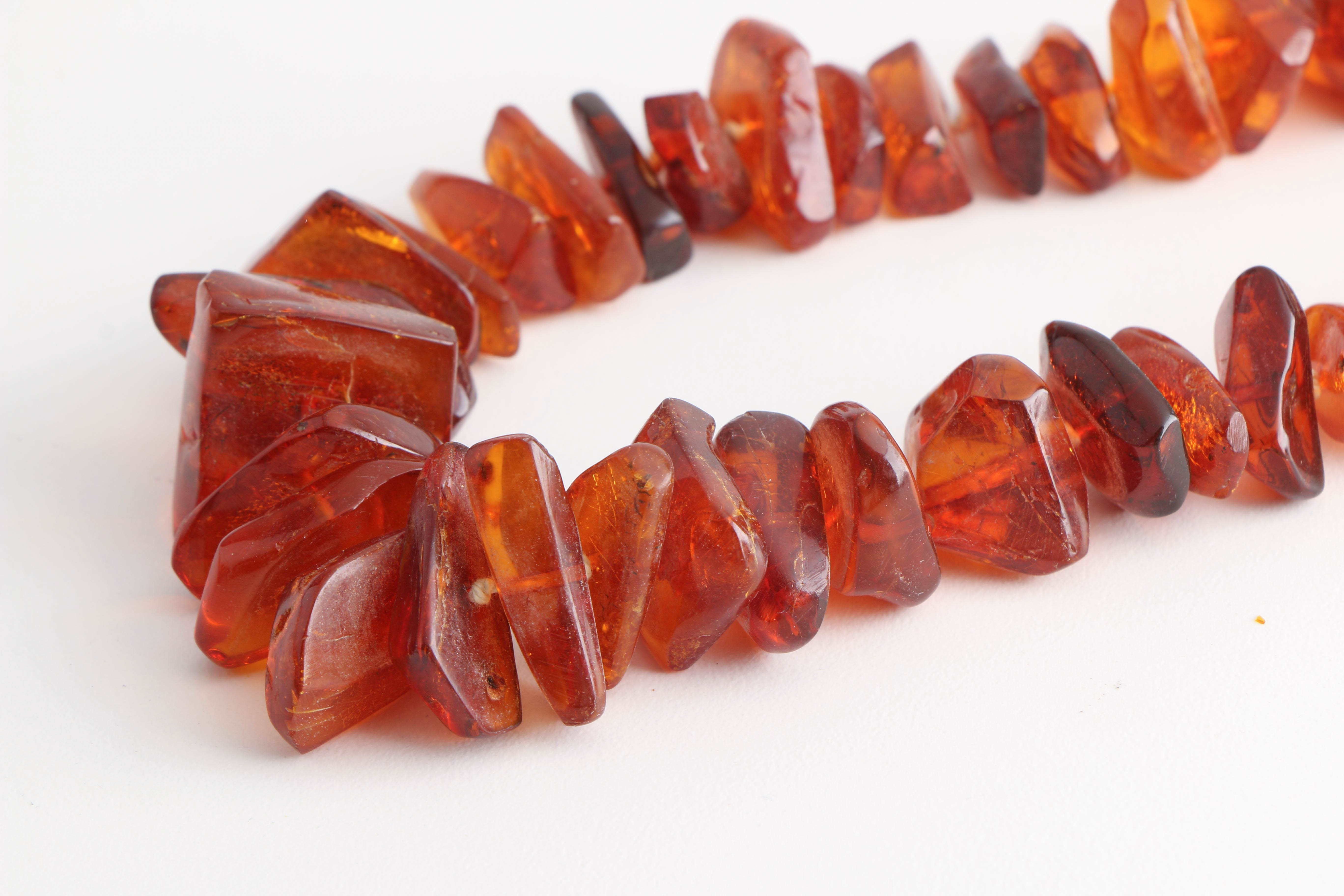 Pair of Amber Beaded Necklaces