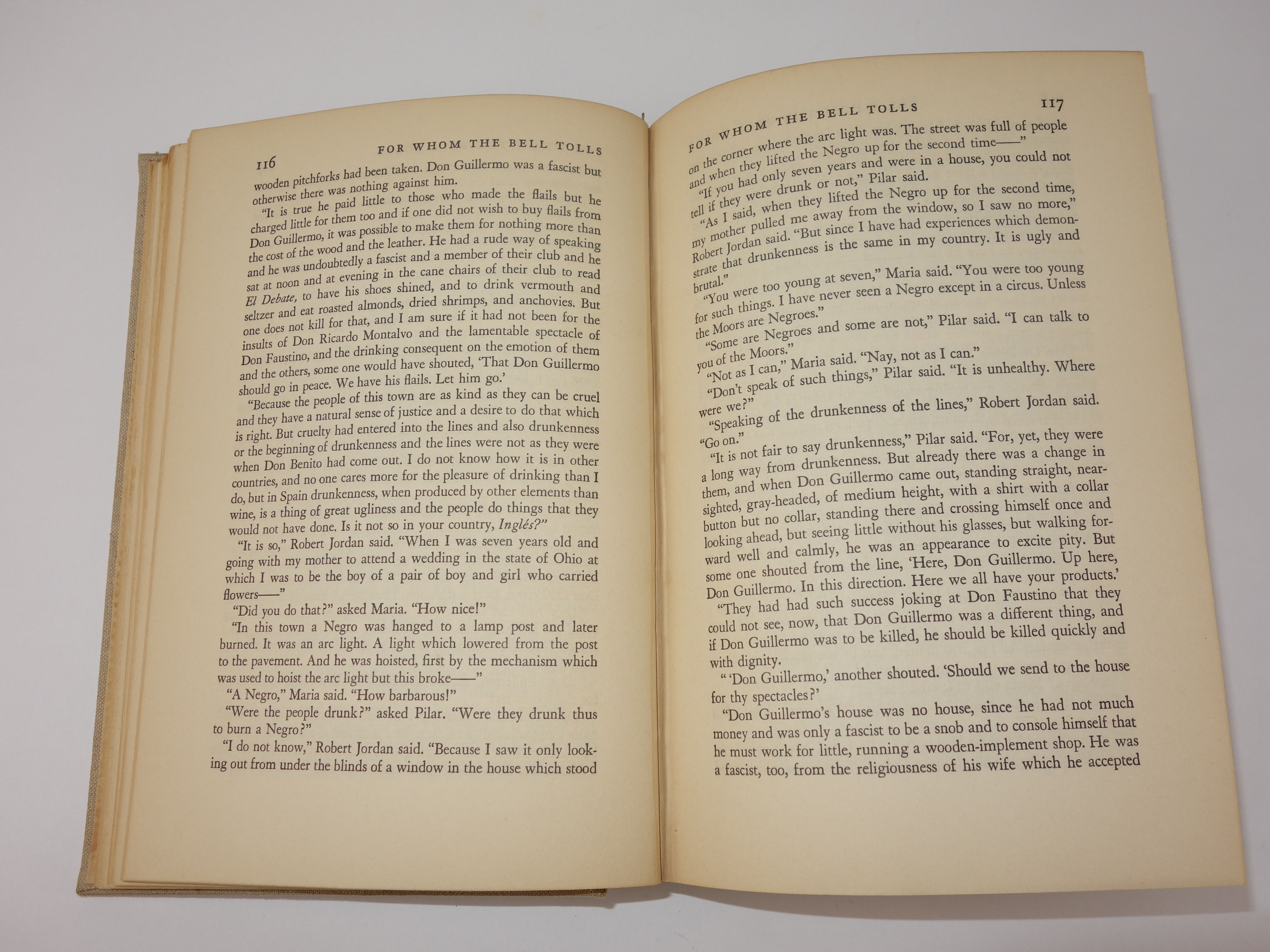 1940 "For Whom The Bell Tolls" by Ernest Hemingway