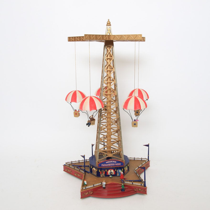 Mr. Christmas "World's Fair Parachute Ride" Model Music Box