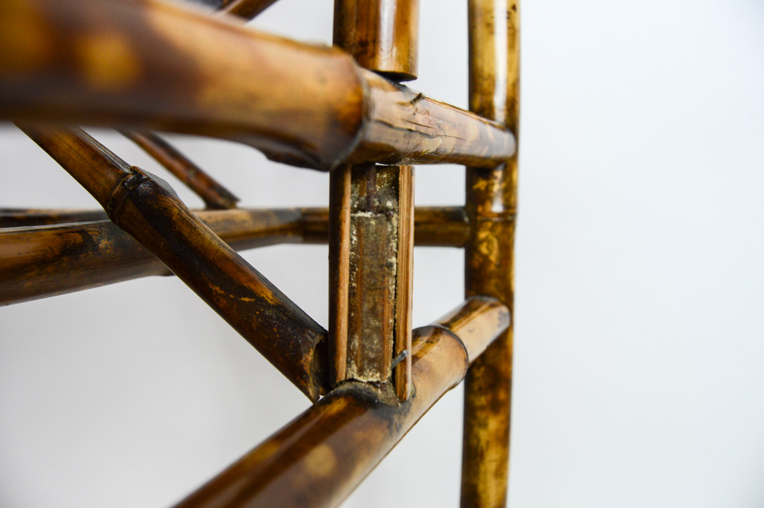 Victorian Magazine Rack in Scorched Bamboo