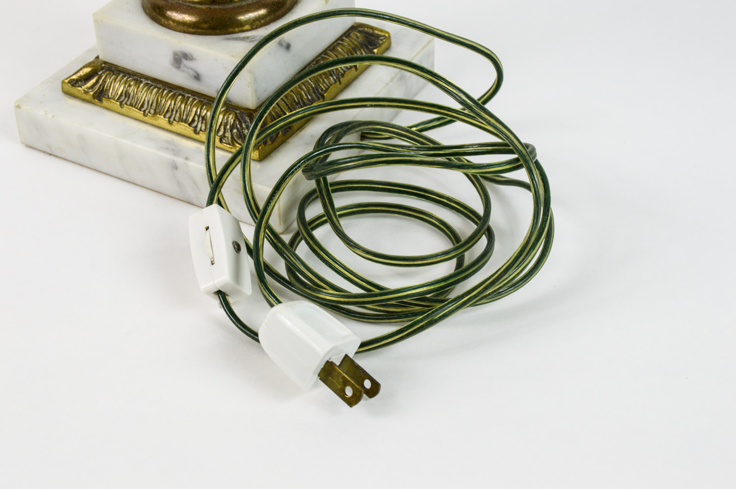 Antique Astral Table Lamp with Cut Crystal Lustres