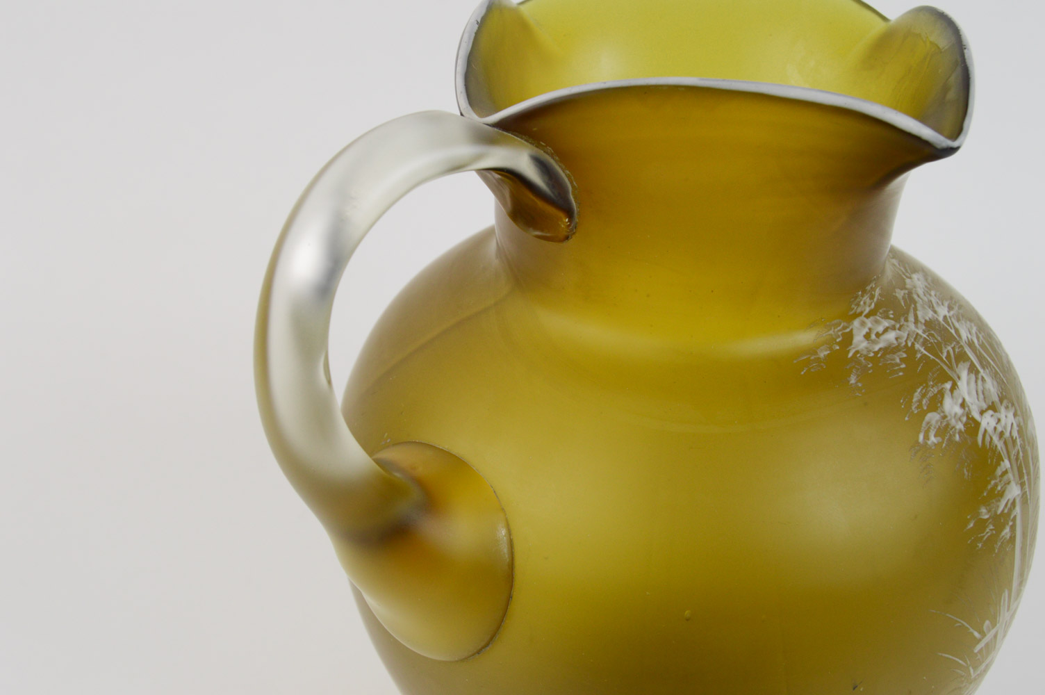 Florentine Cameo Art Glass Pitcher