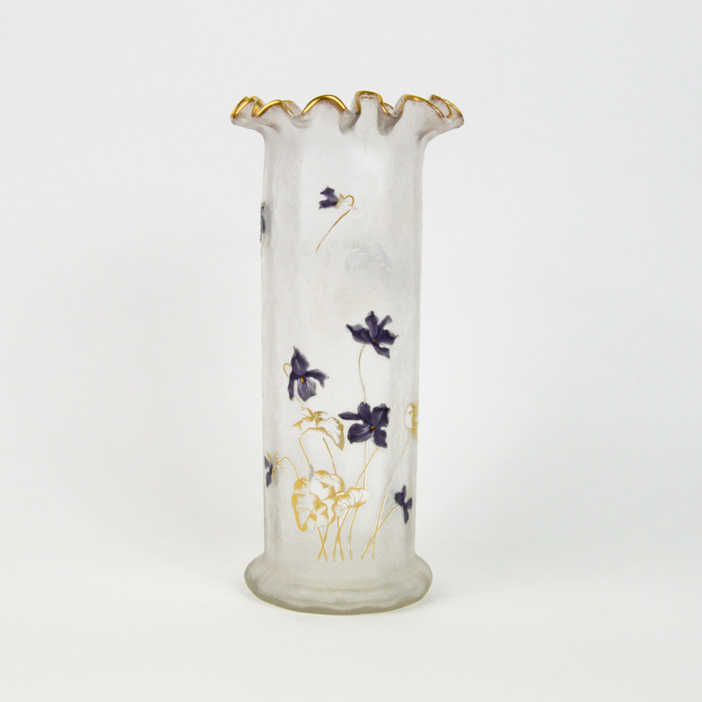 Mont Joye Unmarked Art Glass Vase