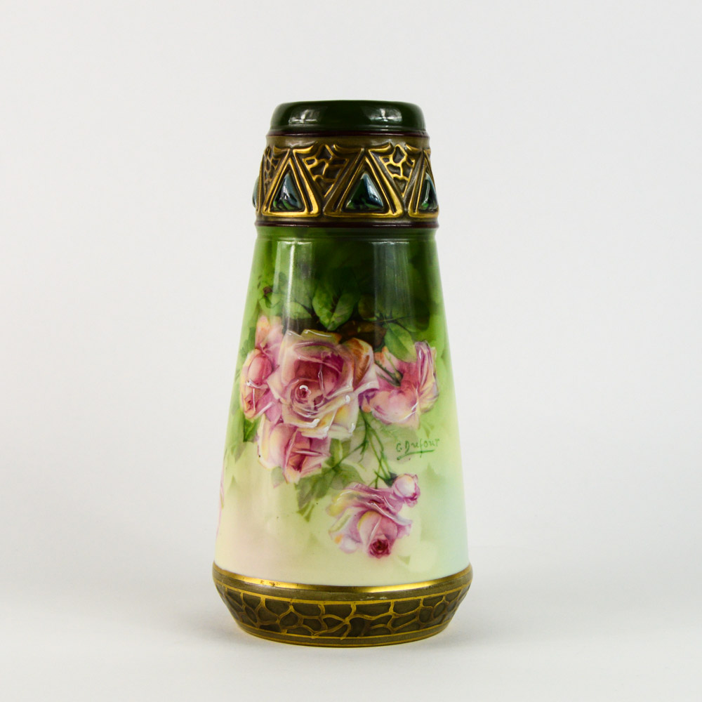 Ernst Wahliss Turn Hand Painted Porcelain Vase