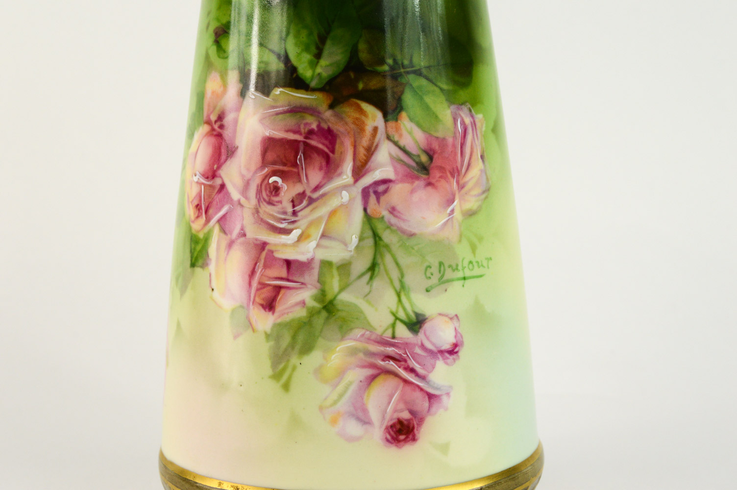 Ernst Wahliss Turn Hand Painted Porcelain Vase