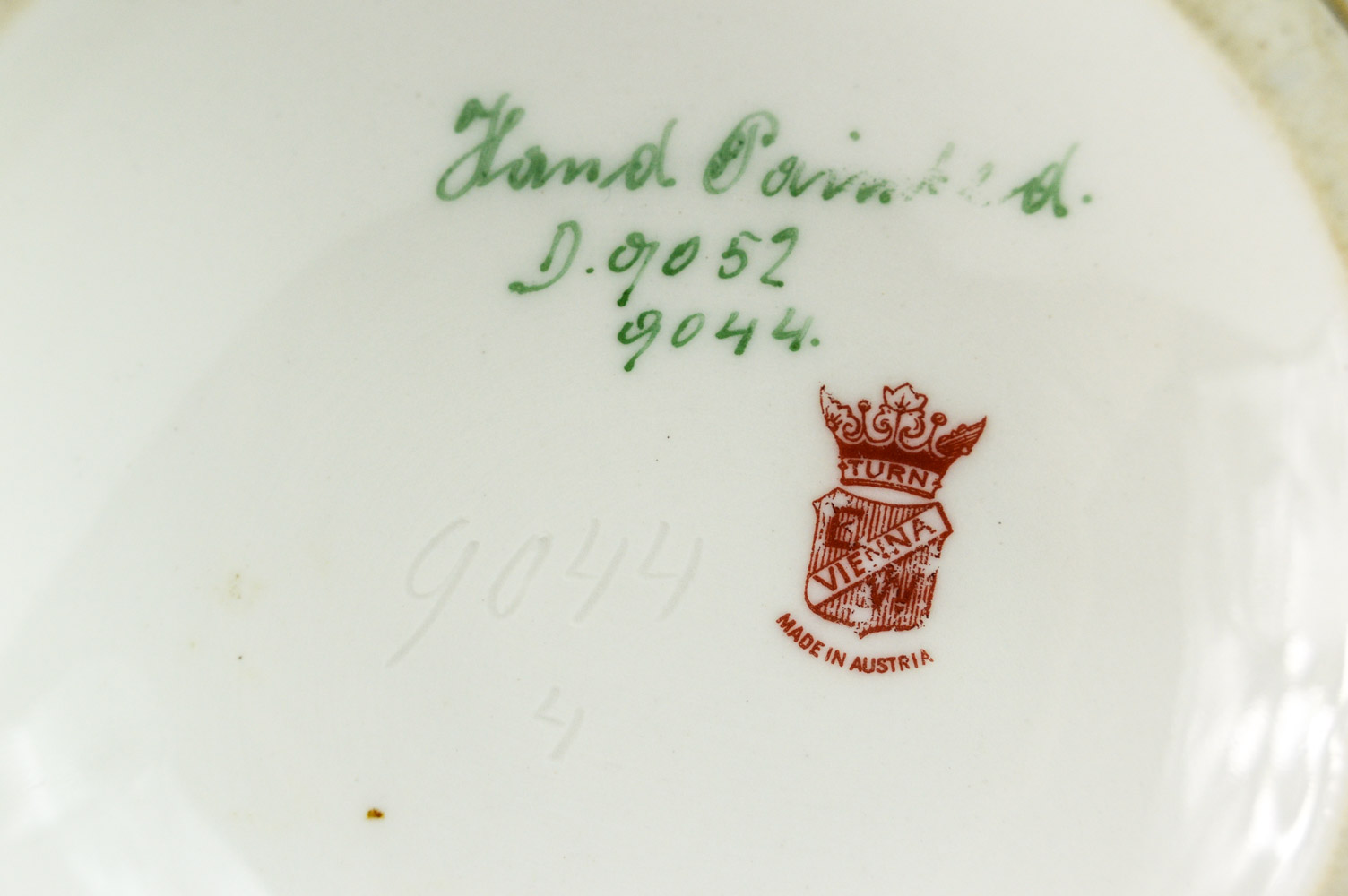 Ernst Wahliss Turn Hand Painted Porcelain Vase