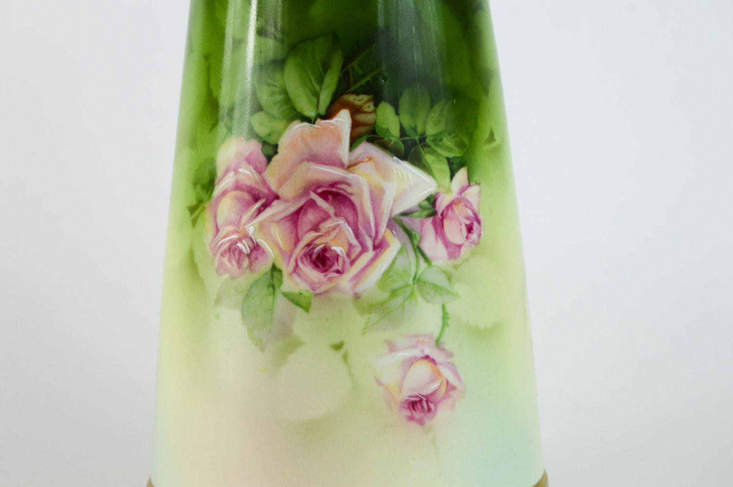 Ernst Wahliss Turn Hand Painted Porcelain Vase