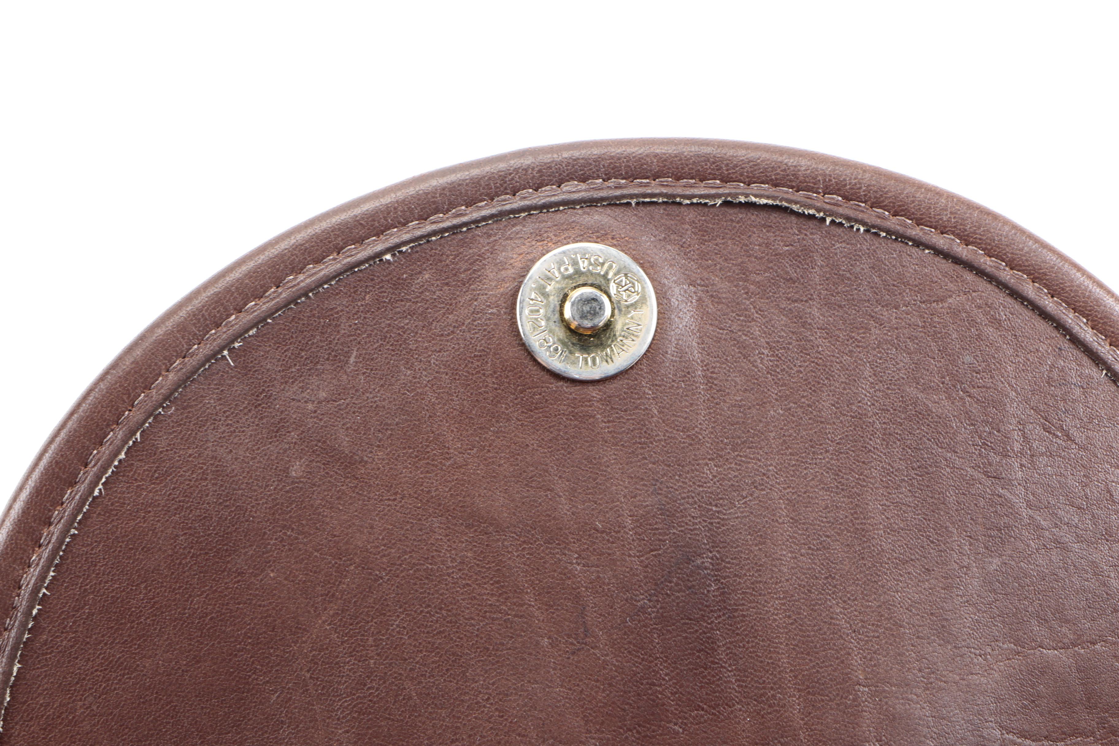 Vintage Coach Brown Leather Crossbody Bag