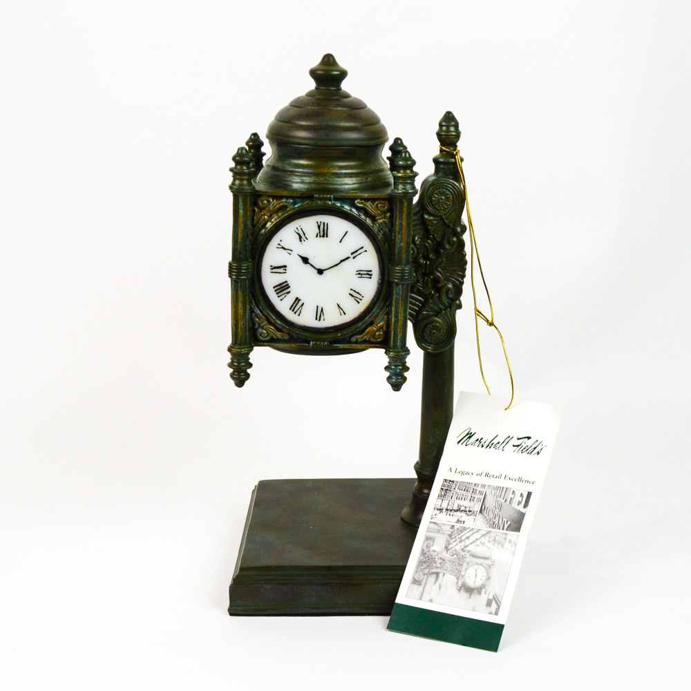 Quoizel State Street Tiffany Clock Accent Lamp