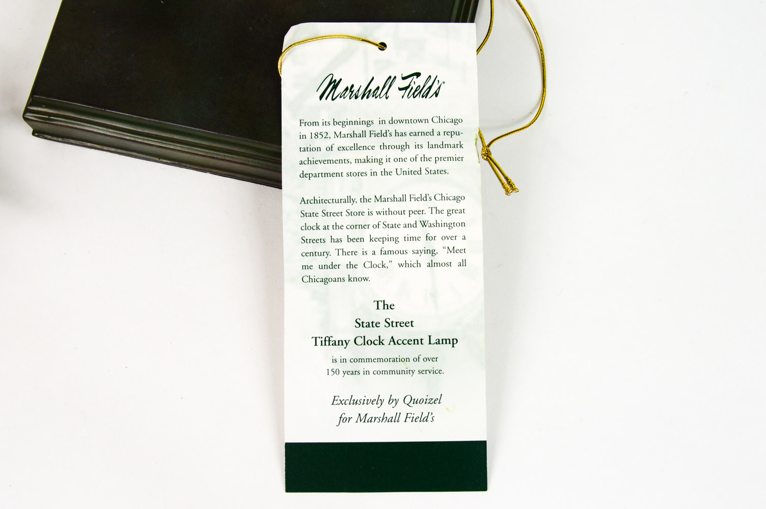 Quoizel State Street Tiffany Clock Accent Lamp