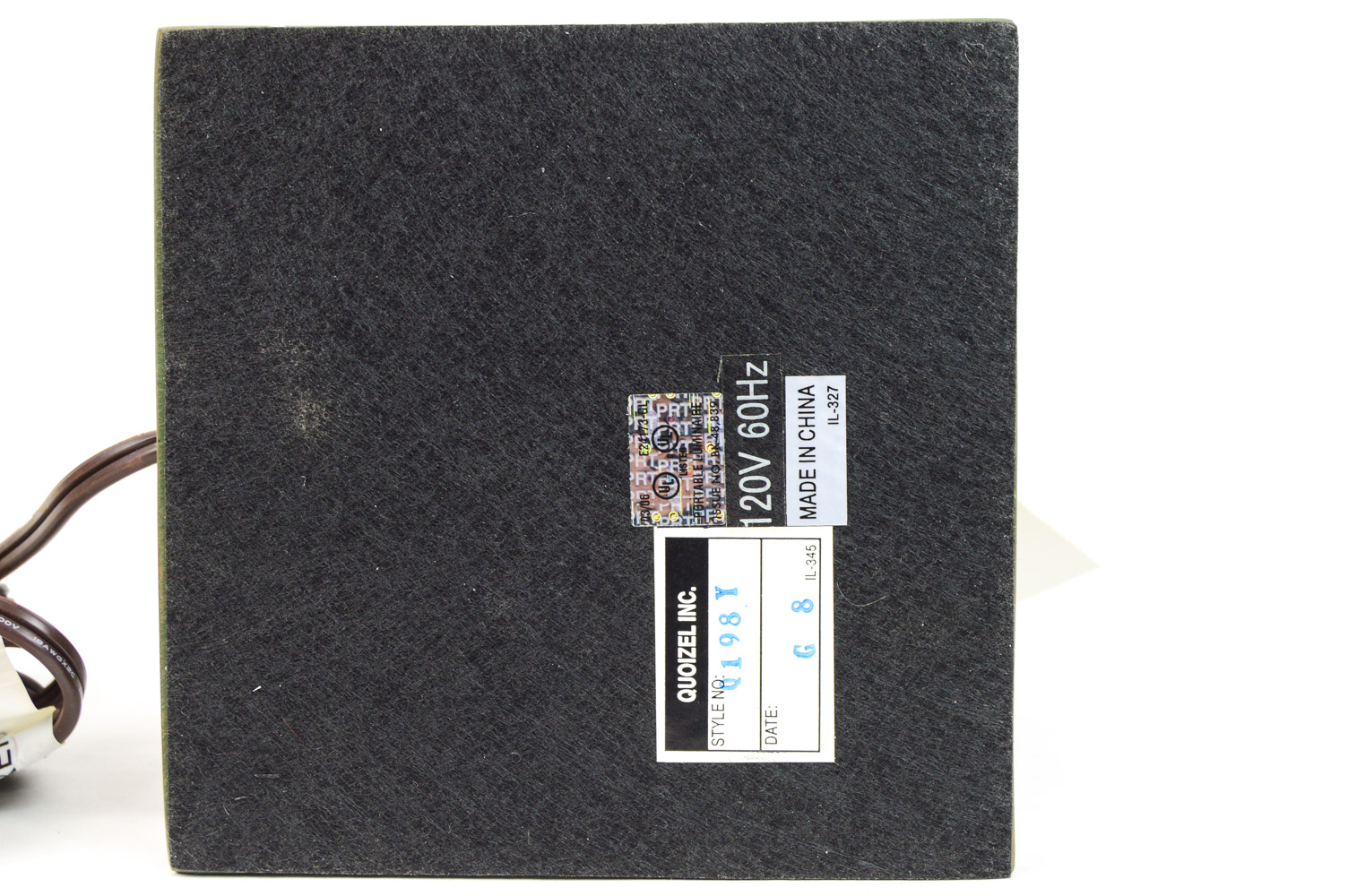 Quoizel State Street Tiffany Clock Accent Lamp