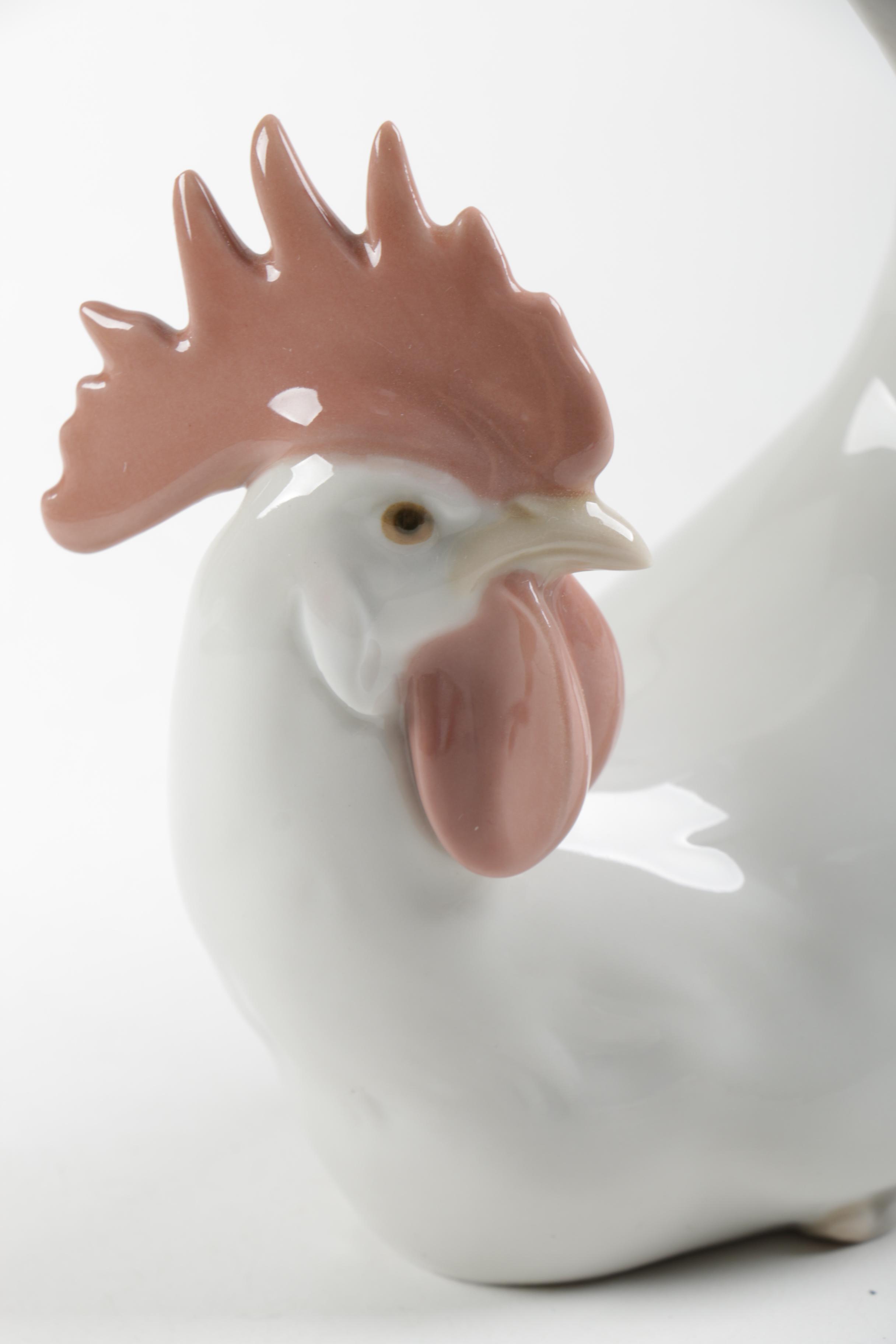 Lladró "Rooster Reduced" Figurine