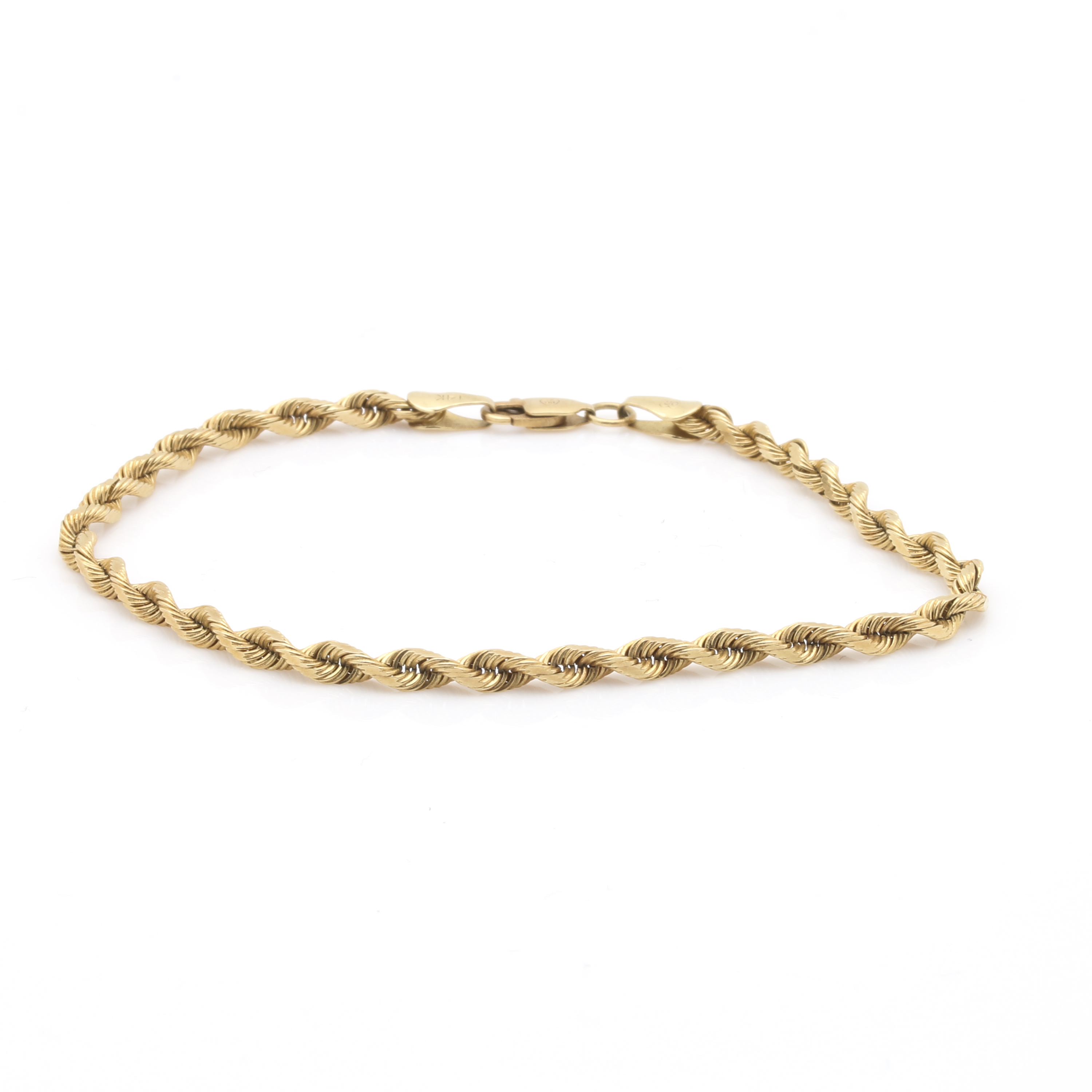14K Yellow Gold Rope Bracelet