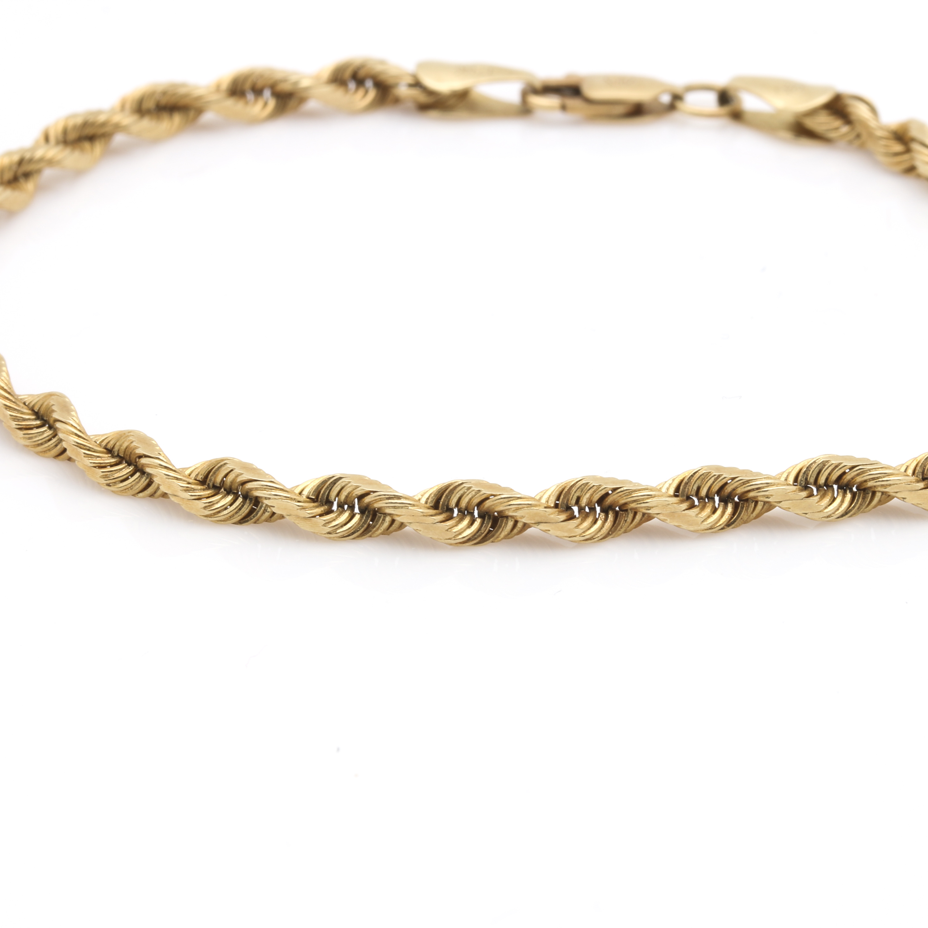 14K Yellow Gold Rope Bracelet
