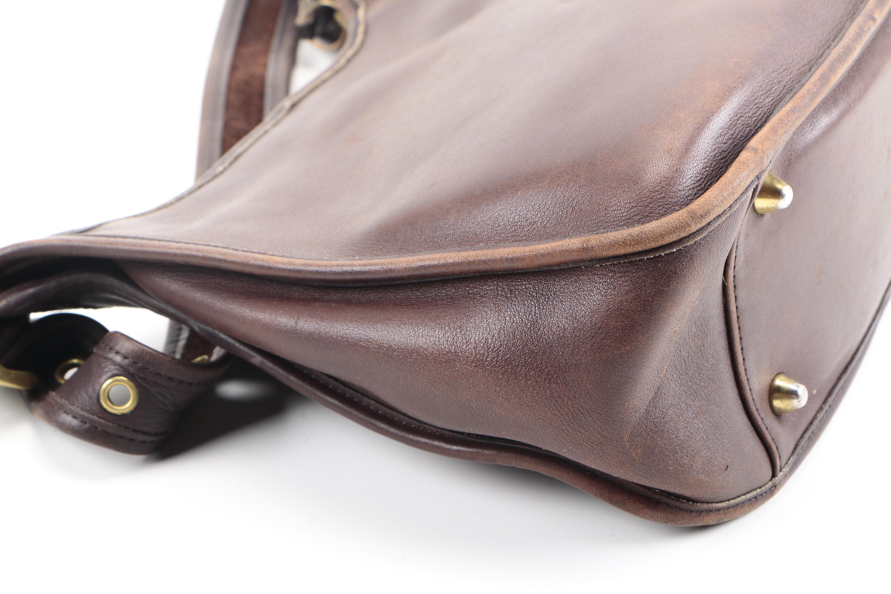 Vintage Coach Legacy Brown Leather Crossbody Messenger