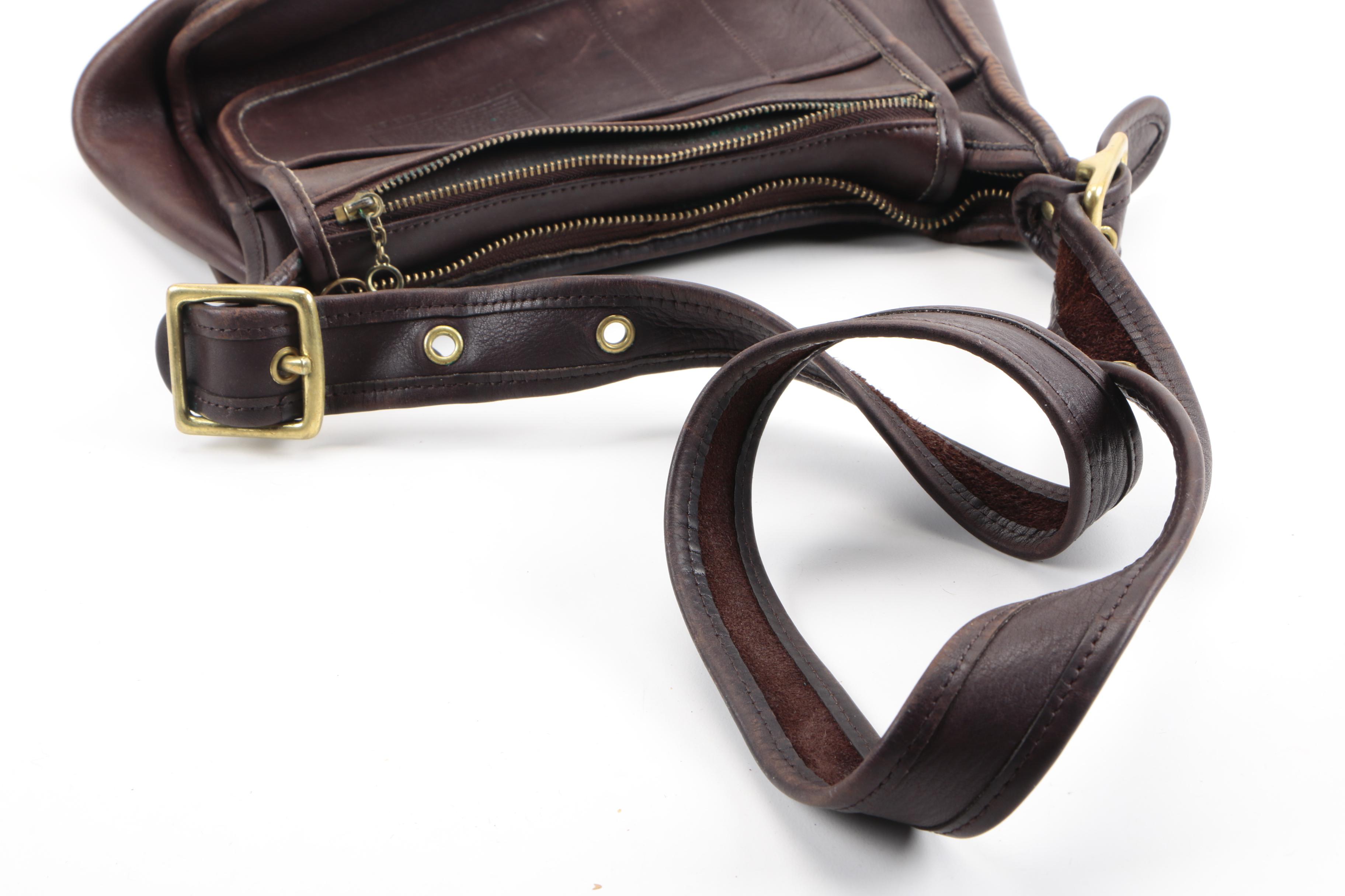 Vintage Coach Legacy Brown Leather Crossbody Messenger