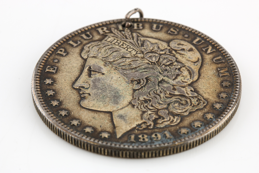 1891 and 1921 Morgan Dollar Love Tokens