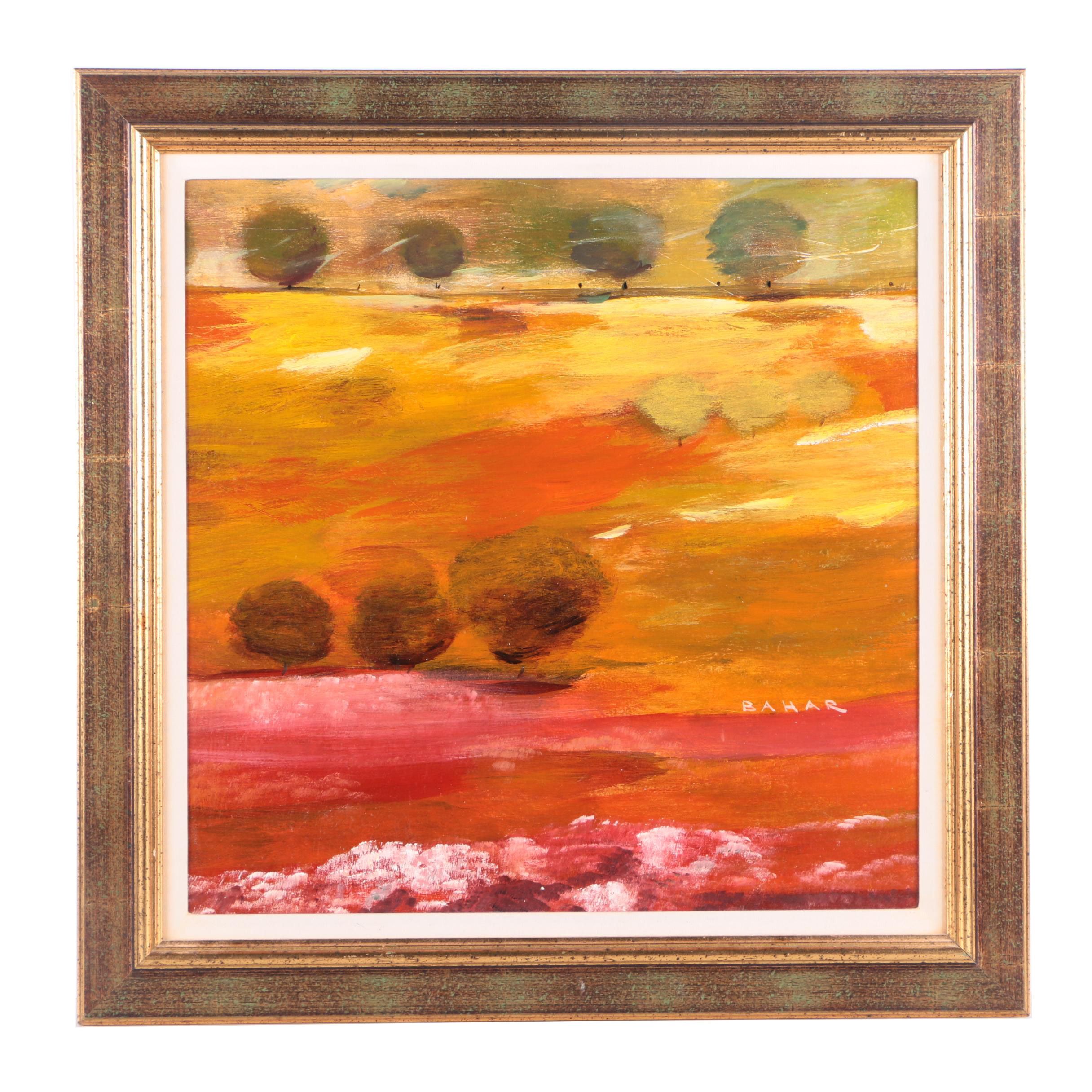 Oil Painting on Canvas of a Landscape