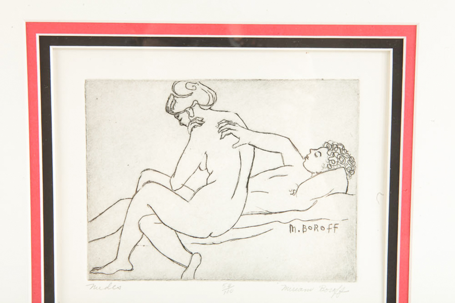 Miriam Boroff Original Etching "Nudes"