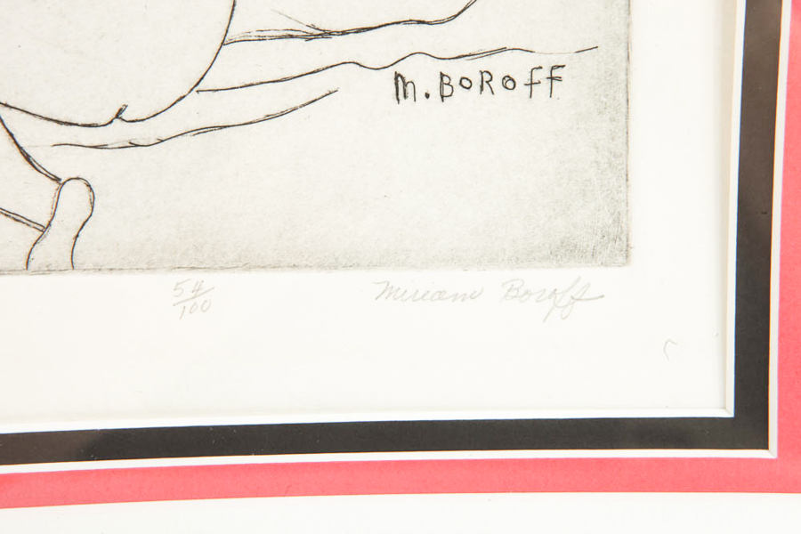 Miriam Boroff Original Etching "Nudes"