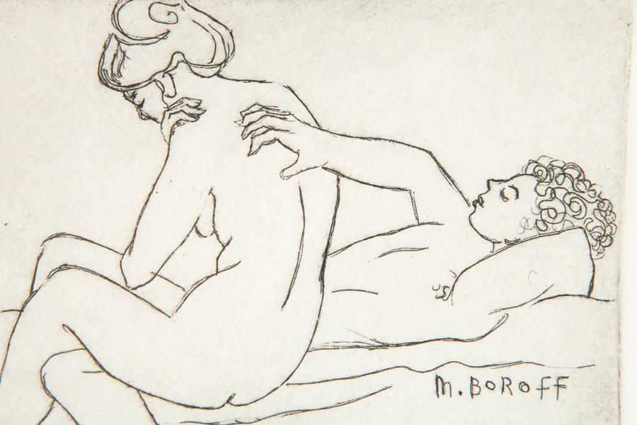 Miriam Boroff Original Etching "Nudes"