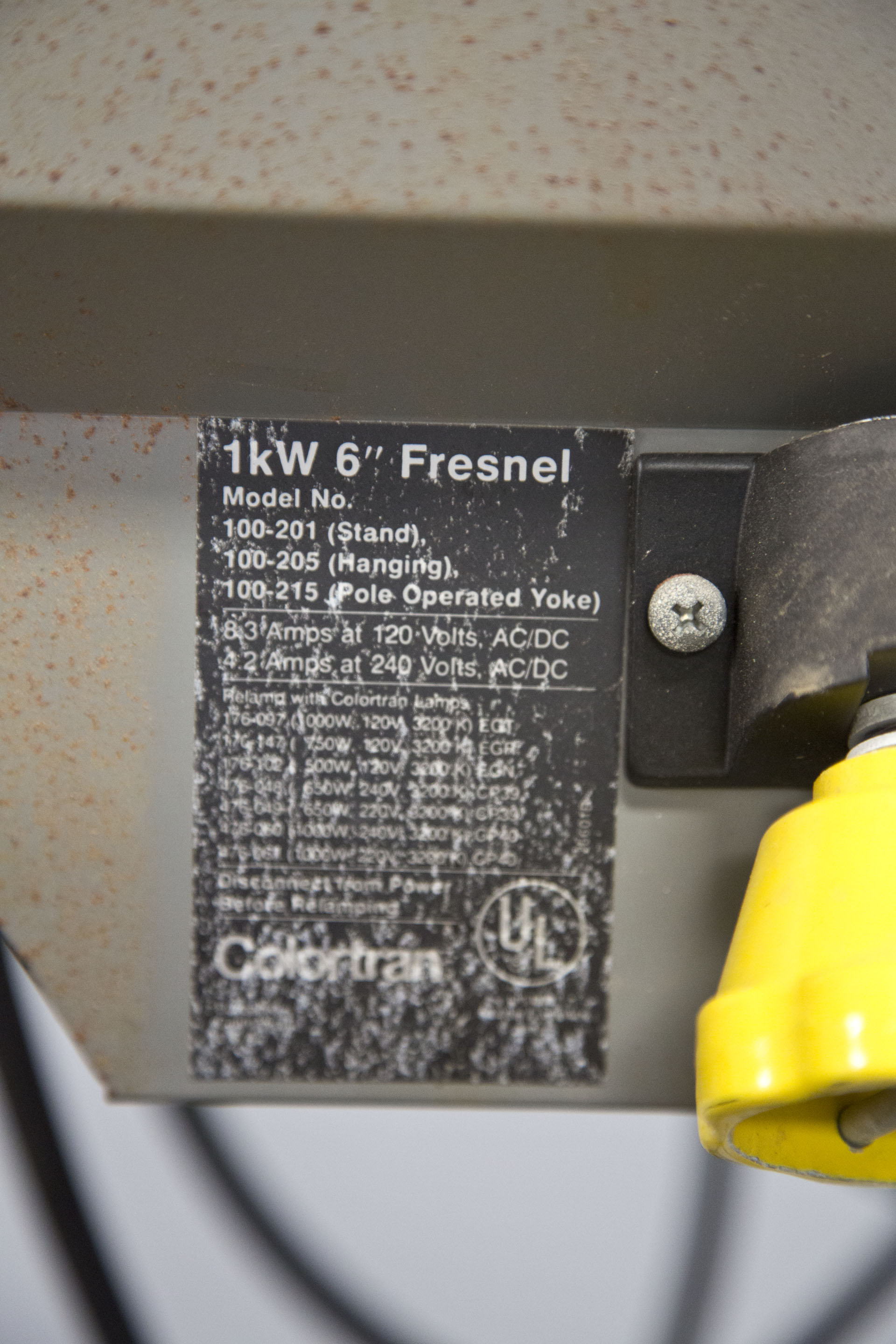 Colortran 1kW 6" Fresnel Stage Light with Stand