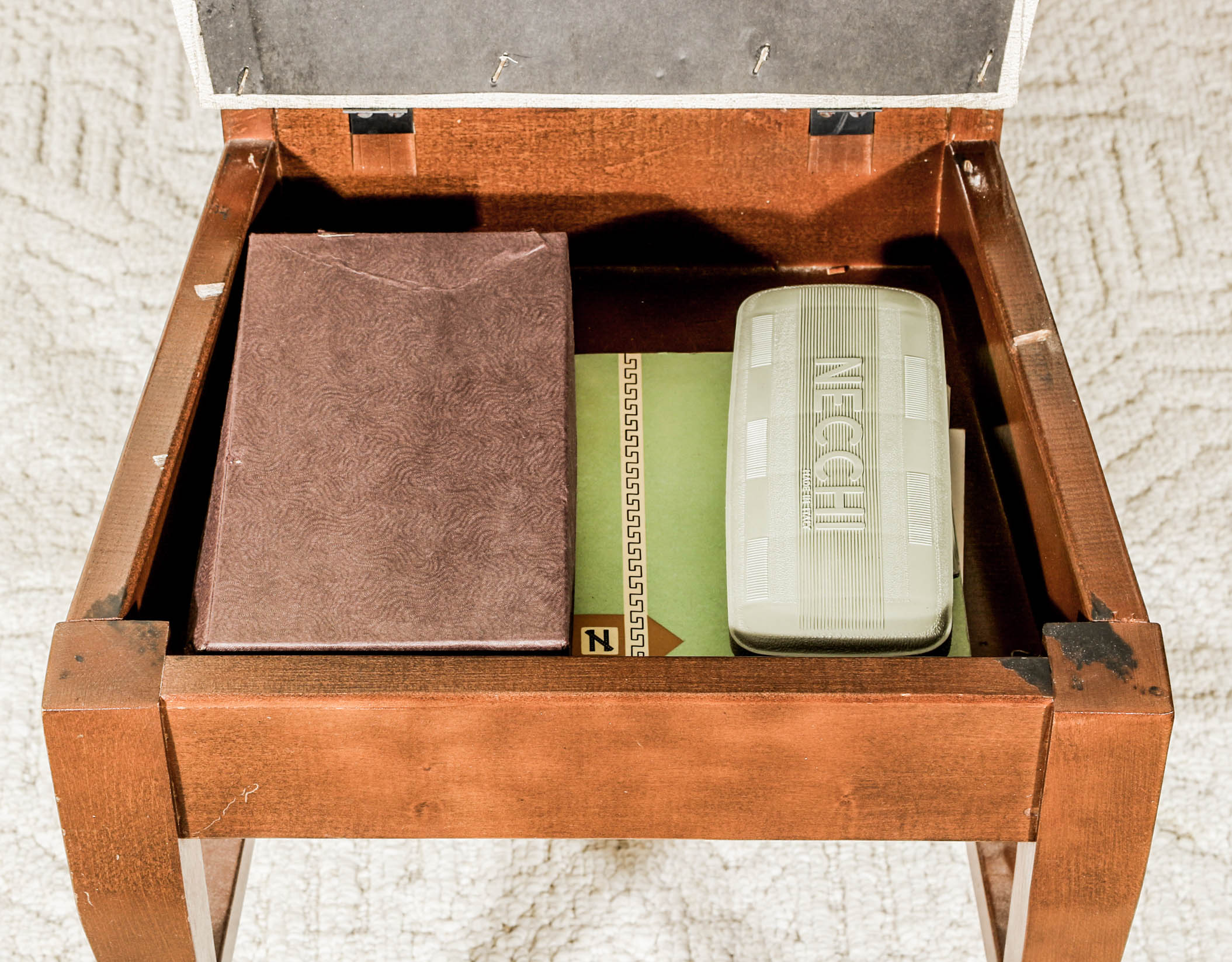 Necchi Sewing Machine, Table, and Chair