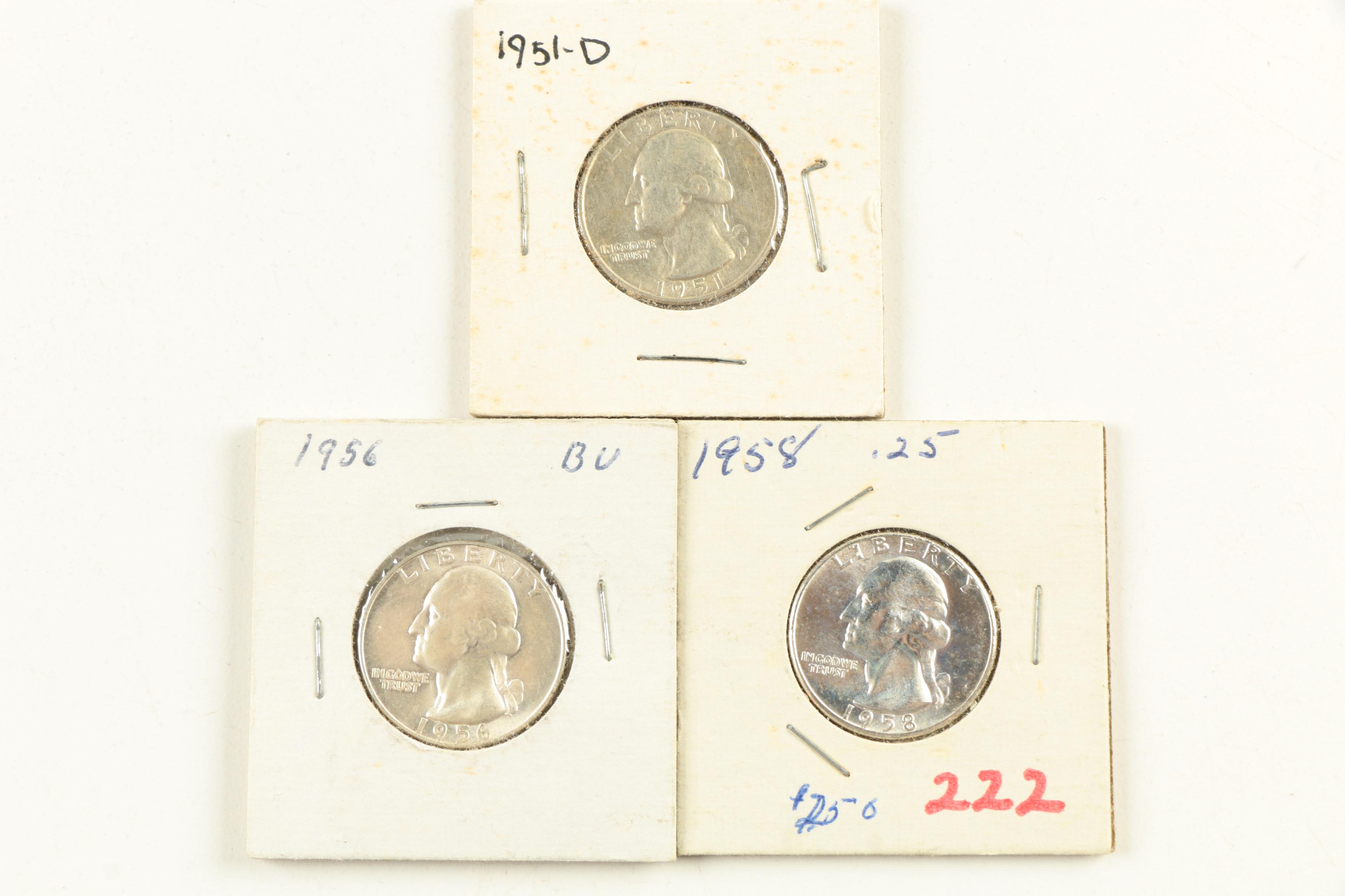 Silver Washington Quarters