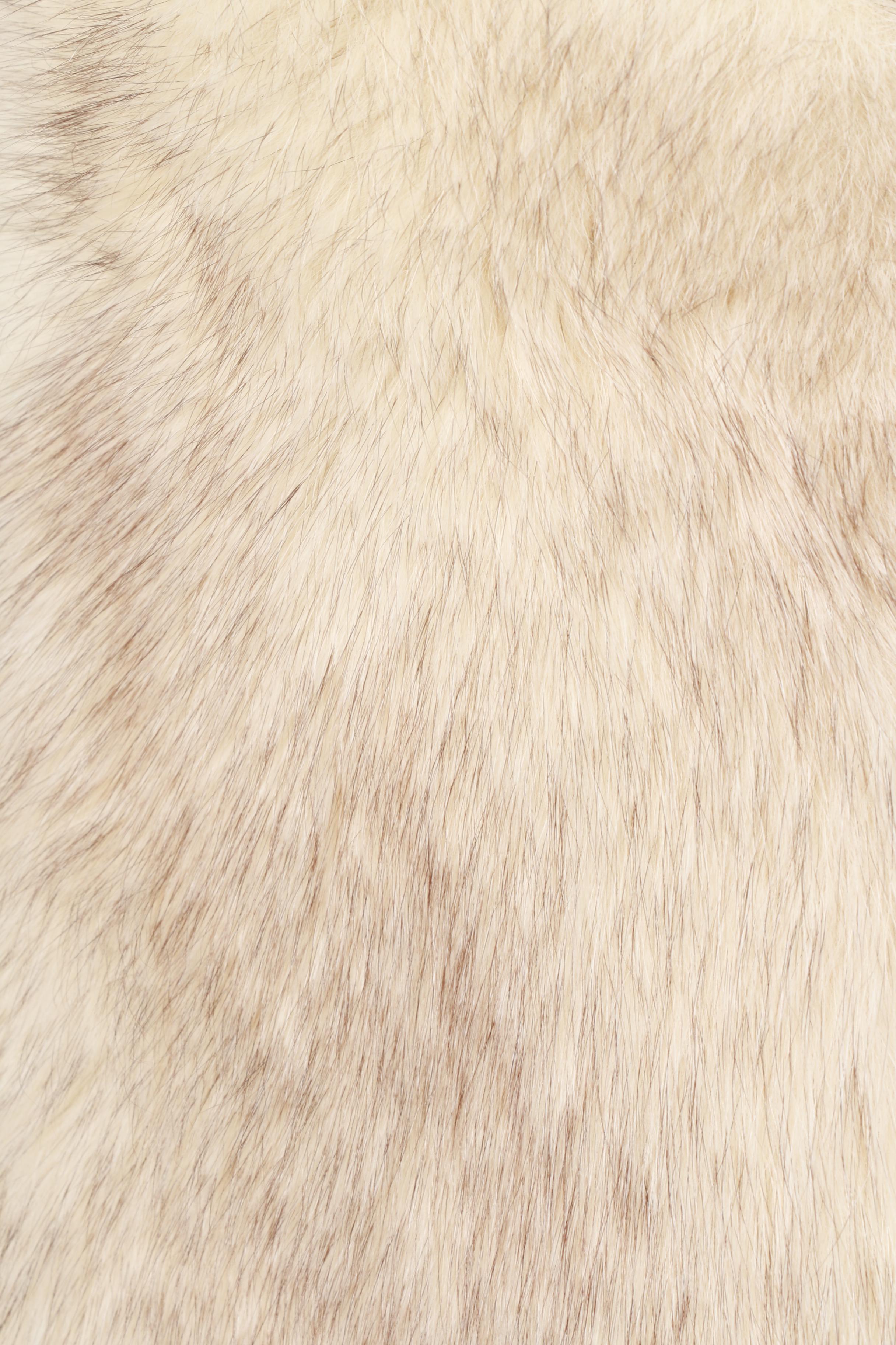 Blue Fox Fur Stroller Jacket