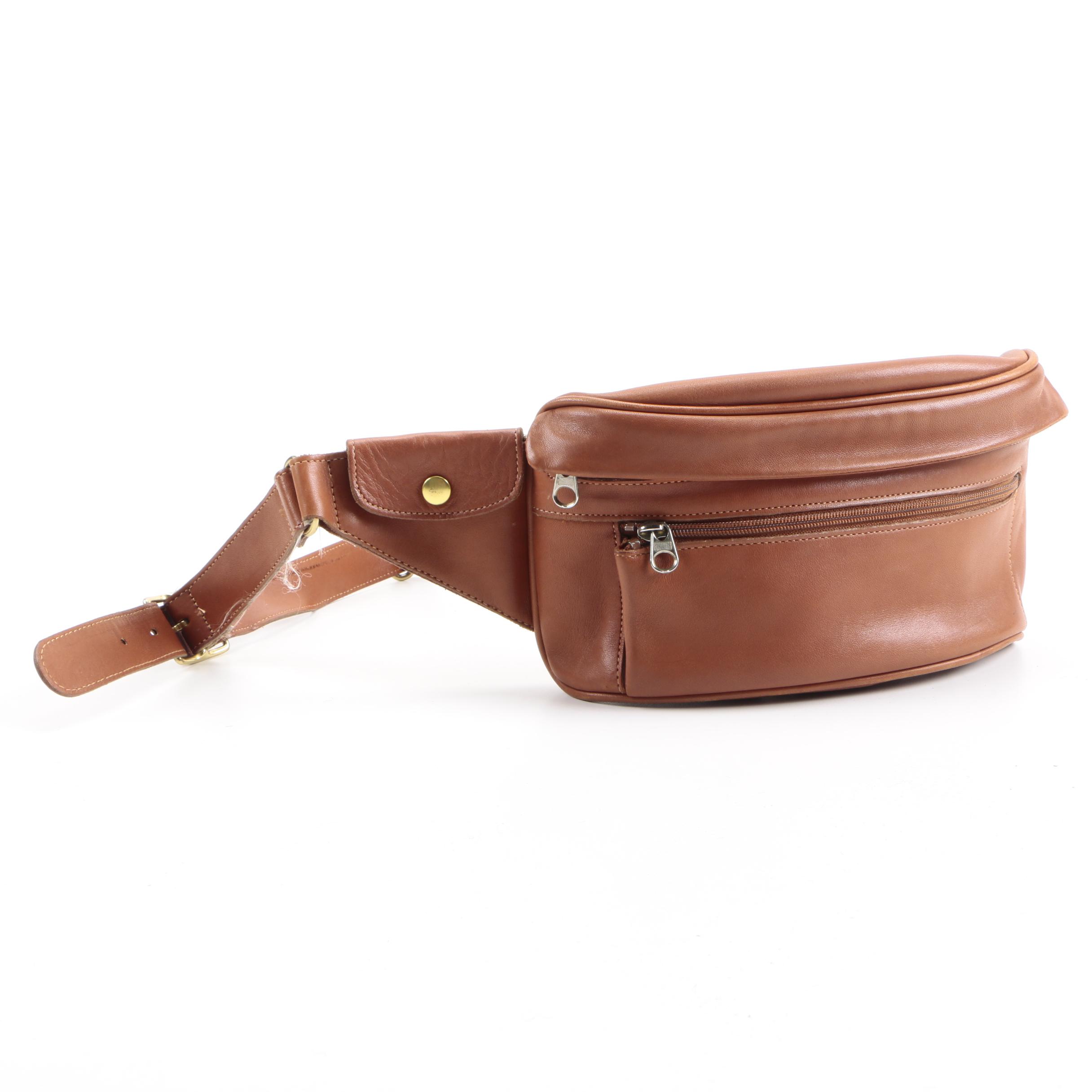 Vintage Coach Brown Leather Fanny Pack